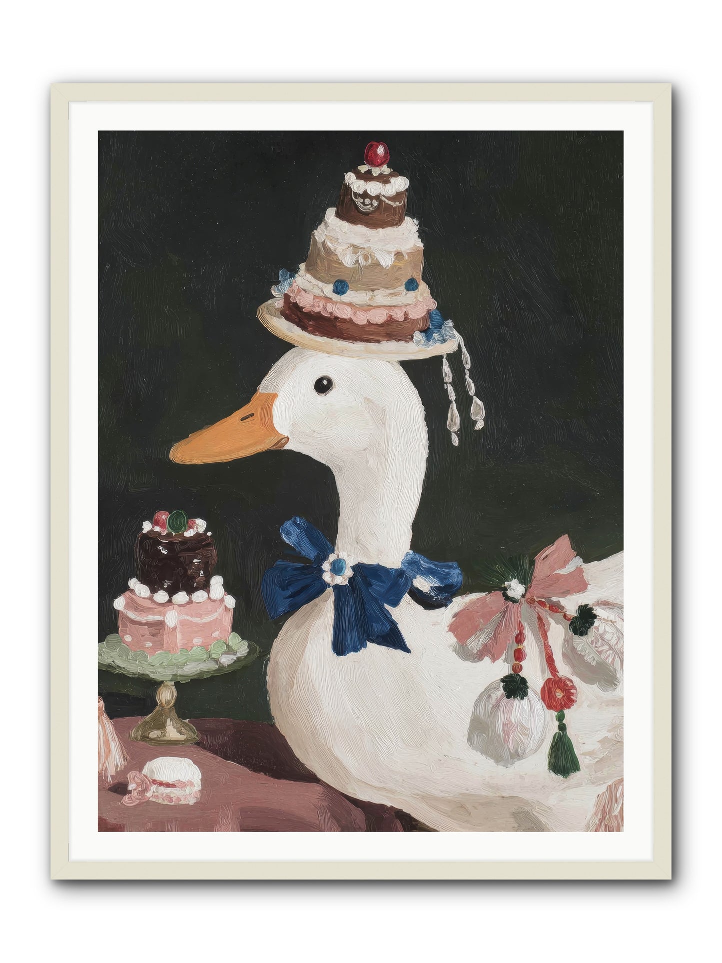 Whimsy Ascending -- Framed Print - White 36x48