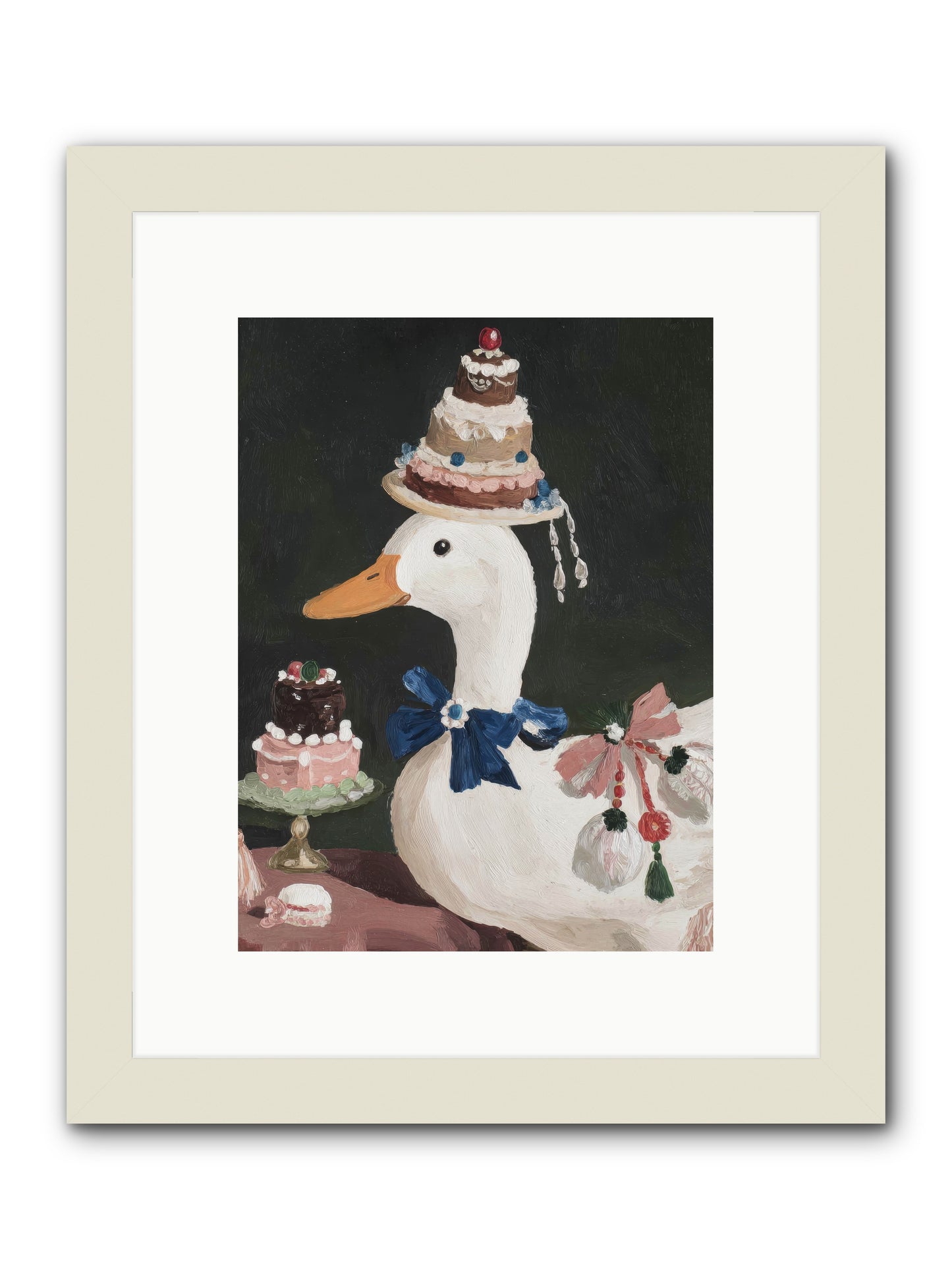 Whimsy Ascending -- Framed Print - White 9x12