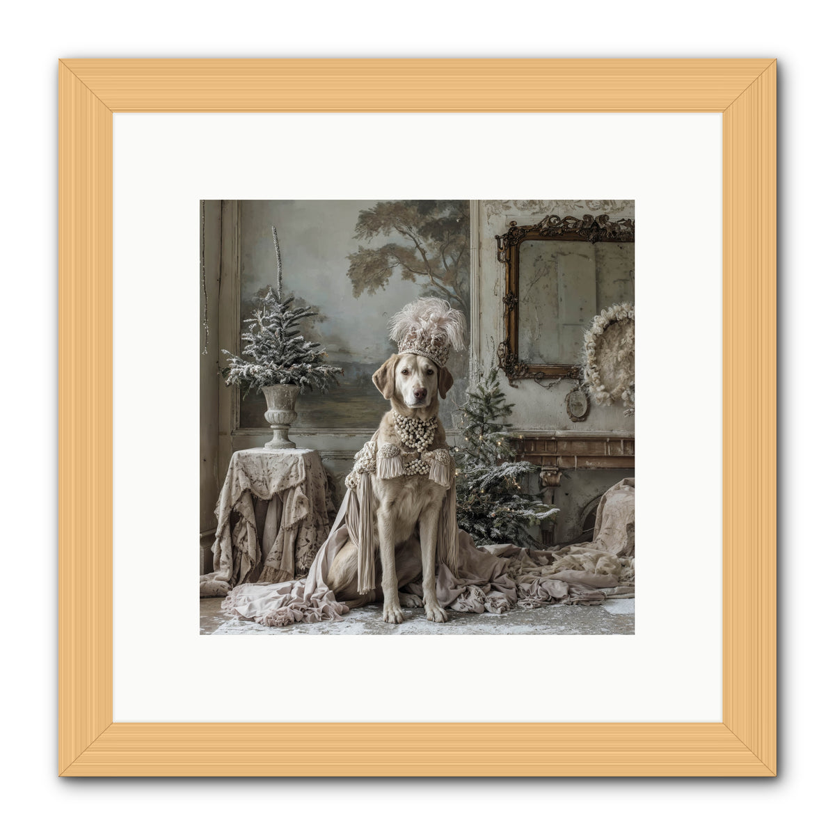 Whimsy In Wonderland -- Framed Print - Natural 10x10