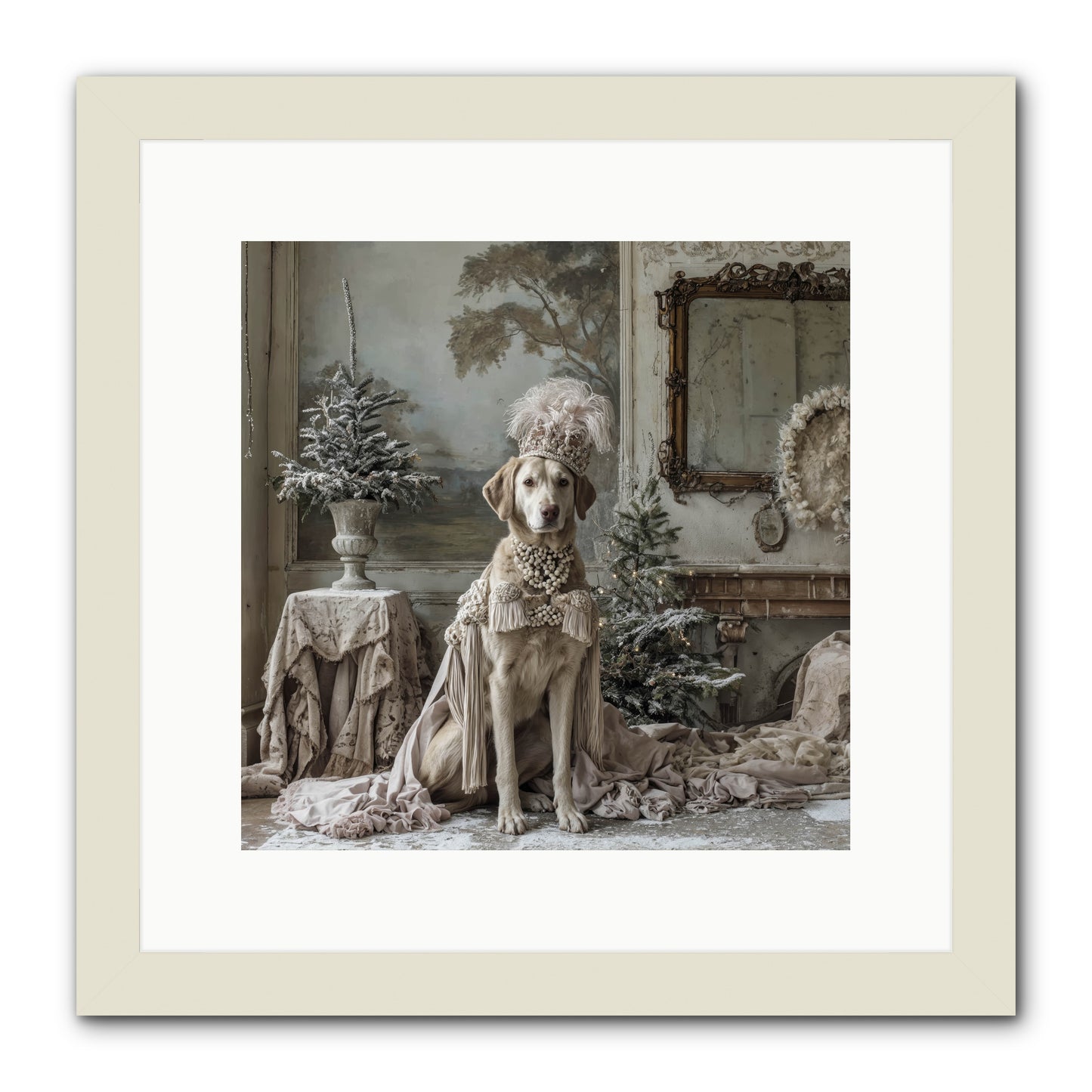 Whimsy In Wonderland -- Framed Print - White 12x12