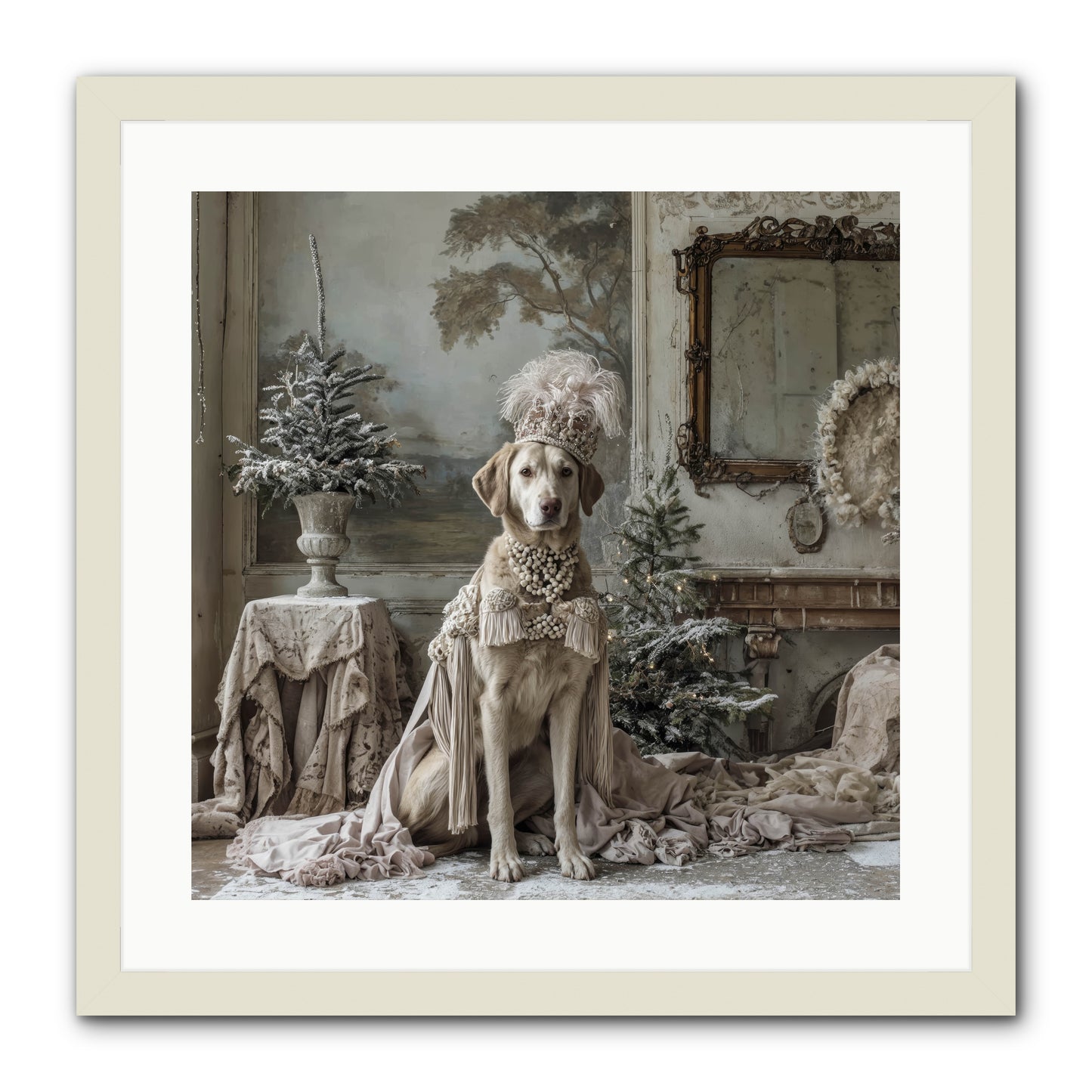 Whimsy In Wonderland -- Framed Print - White 20x20