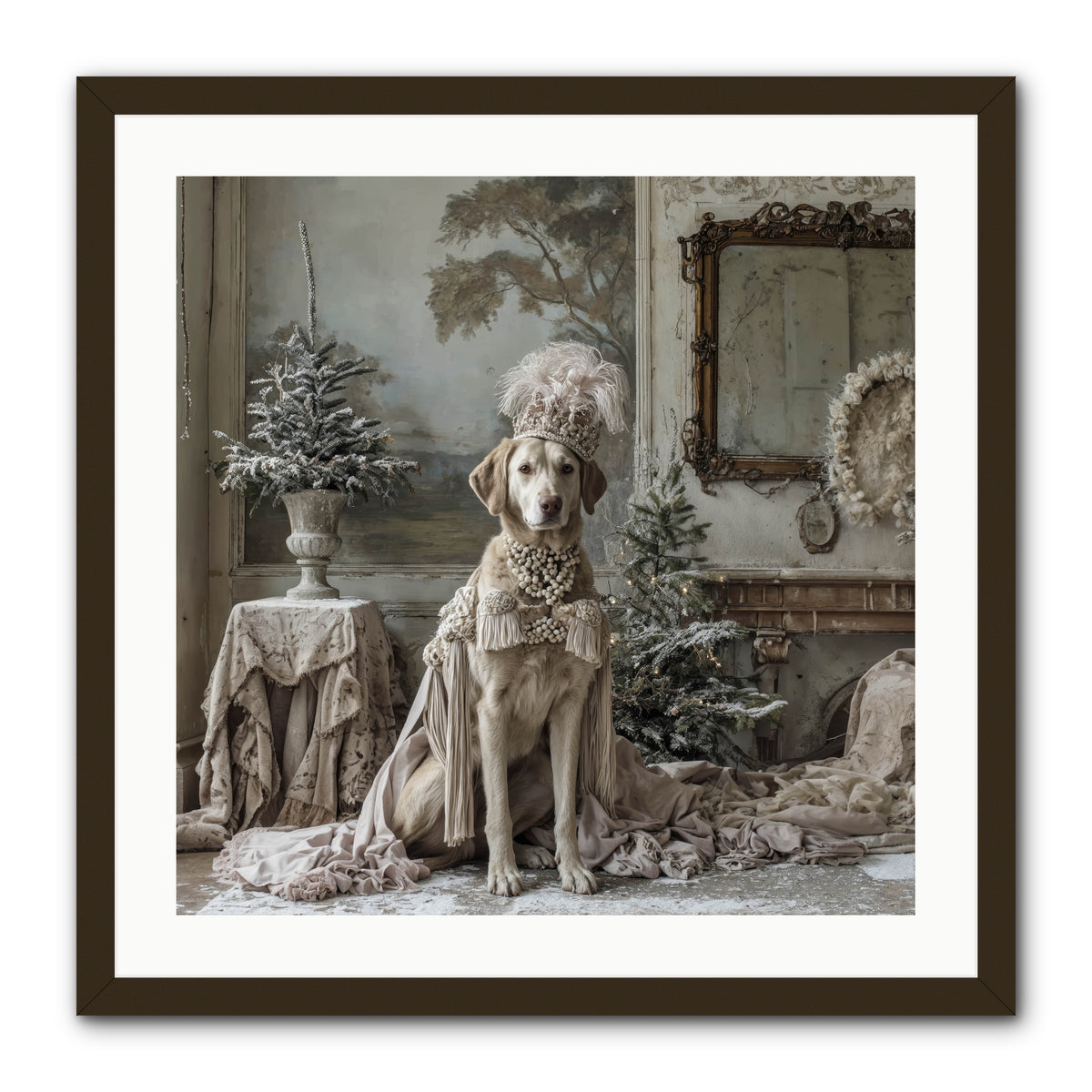 Whimsy In Wonderland -- Framed Print - Black 24x24