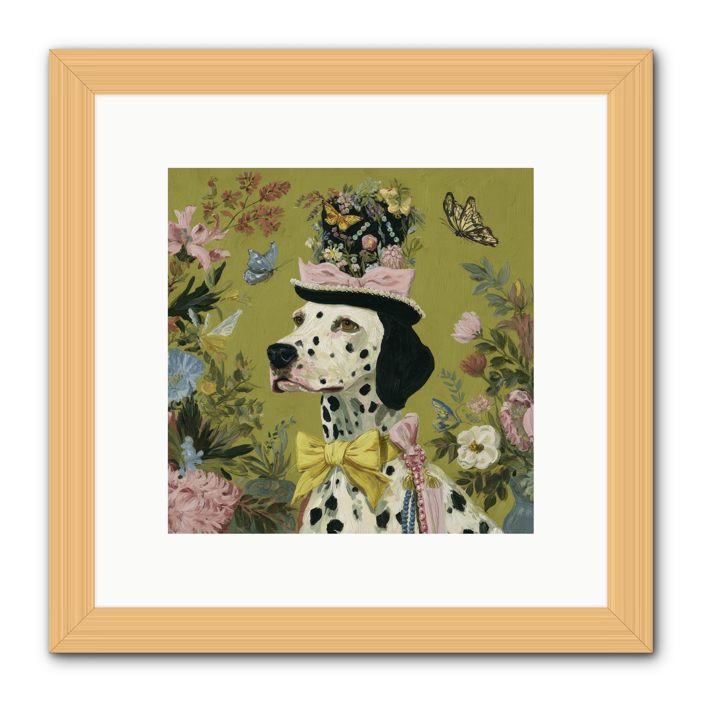 Whimsy’s Call -- Framed Print - Natural 10x10