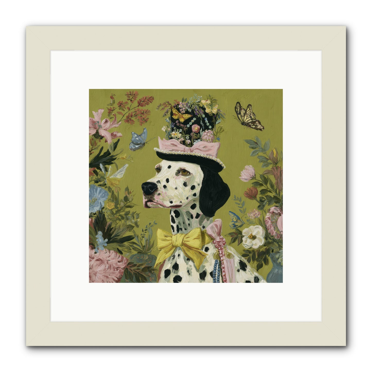 Whimsy’s Call -- Framed Print - White 10x10
