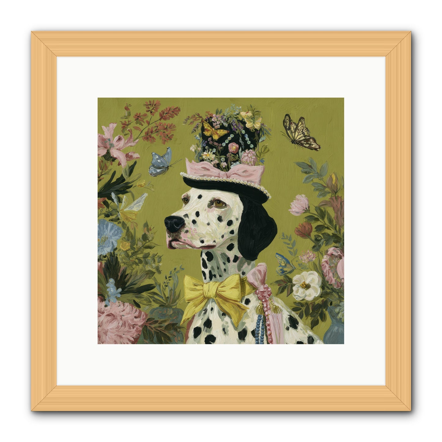 Whimsy’s Call -- Framed Print - Natural 12x12