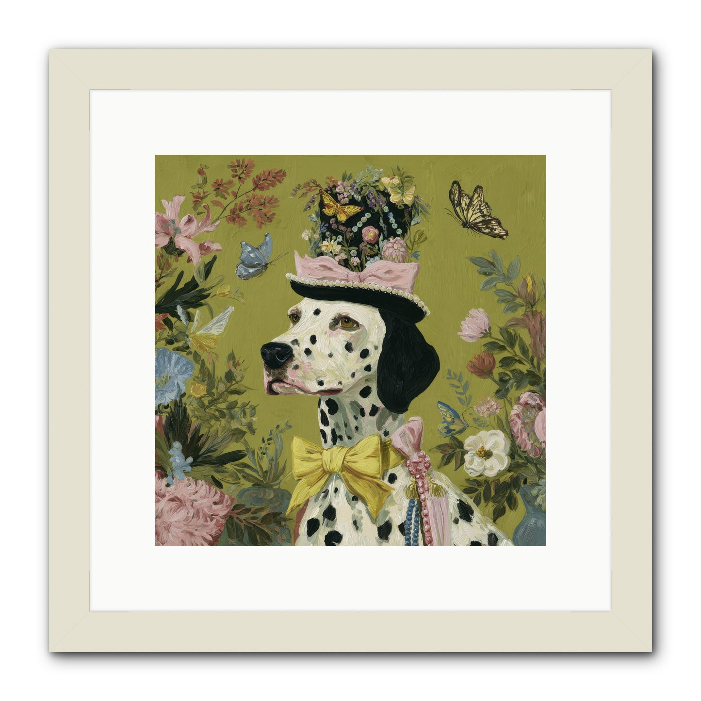 Whimsy’s Call -- Framed Print - White 12x12