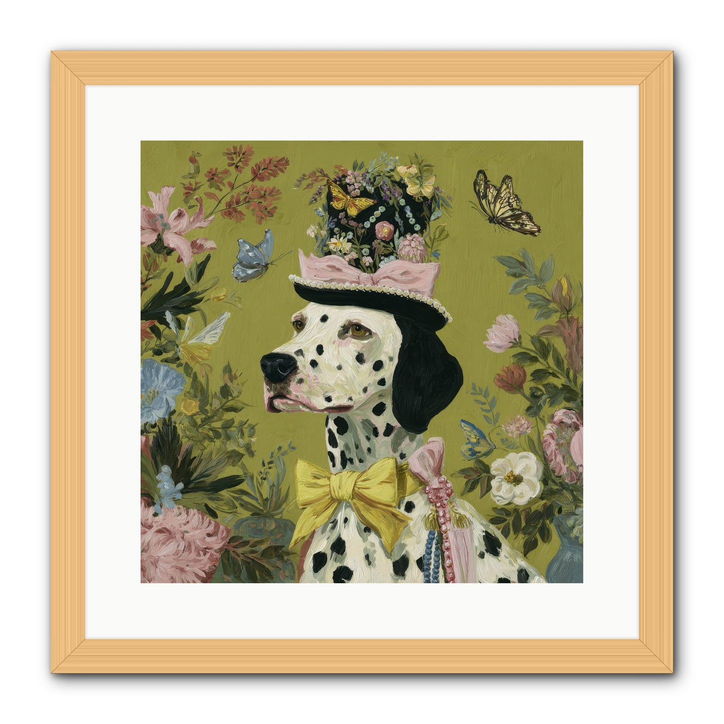 Whimsy’s Call -- Framed Print - Natural 16x16