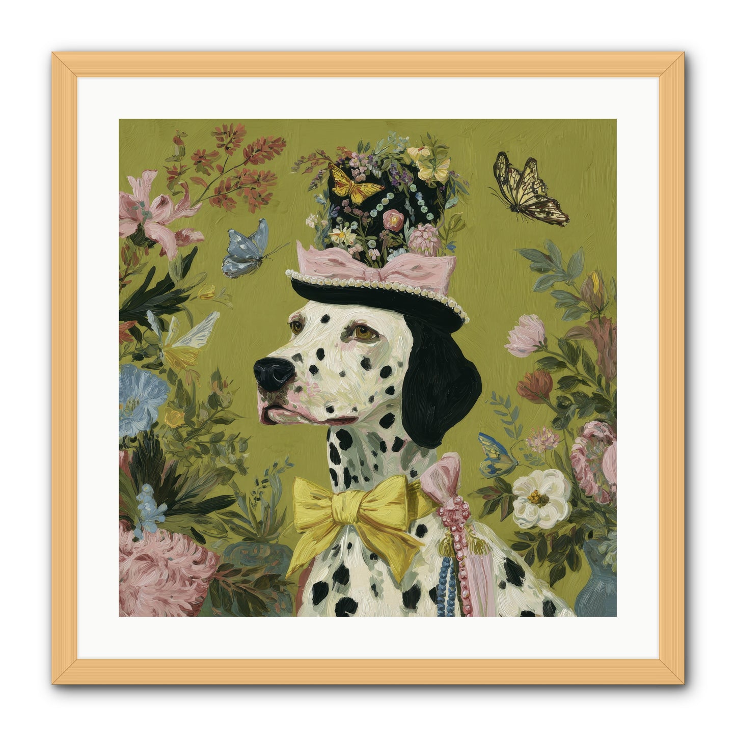 Whimsy’s Call -- Framed Print - Natural 24x24