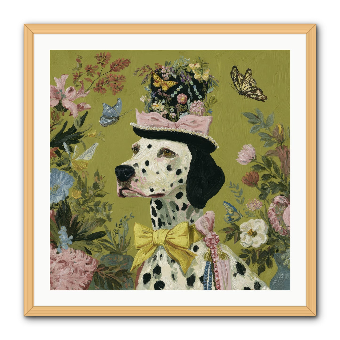 Whimsy’s Call -- Framed Print - Natural 30x30