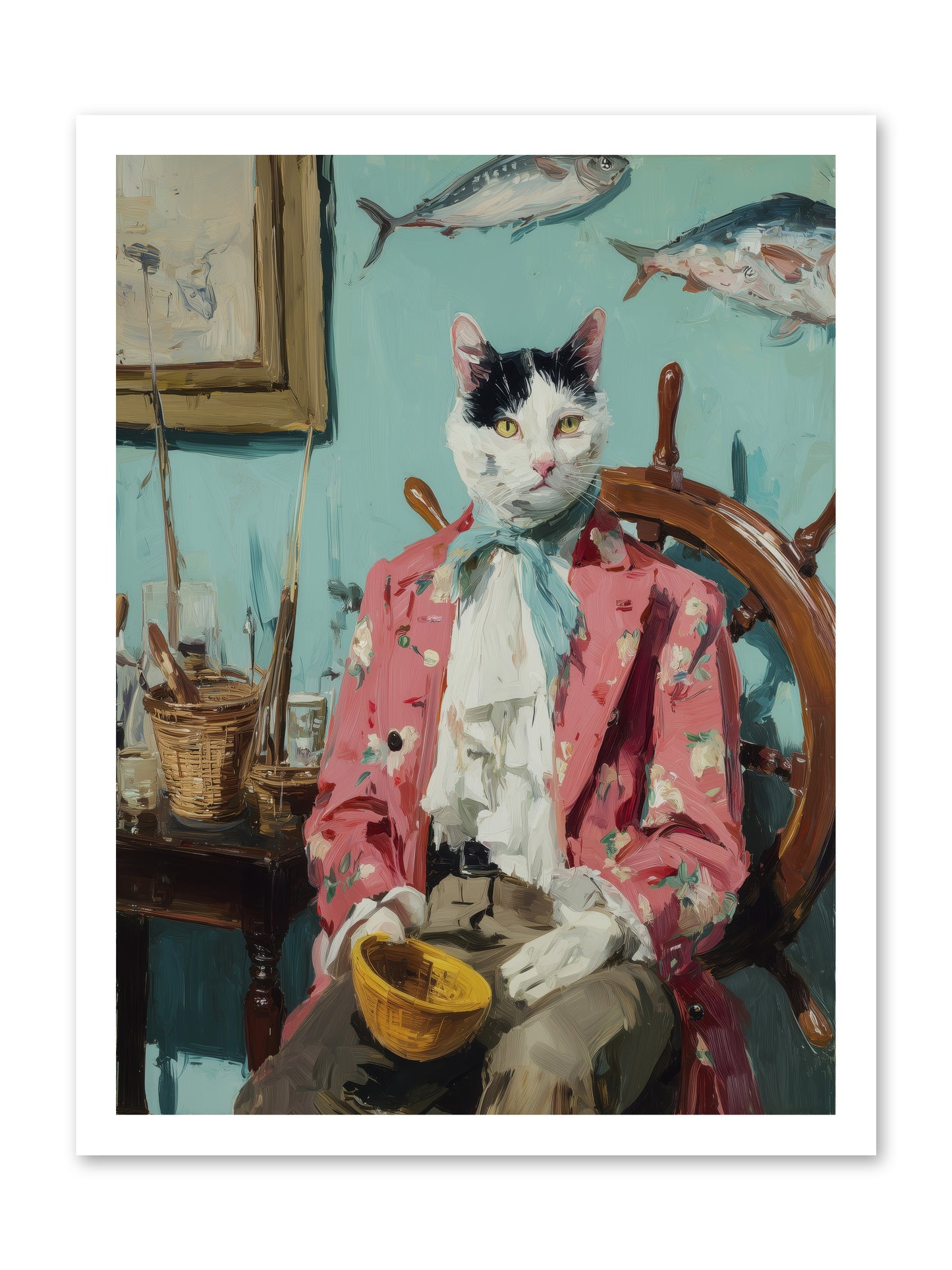 Whisker Fisher -- Paper Print 18x24