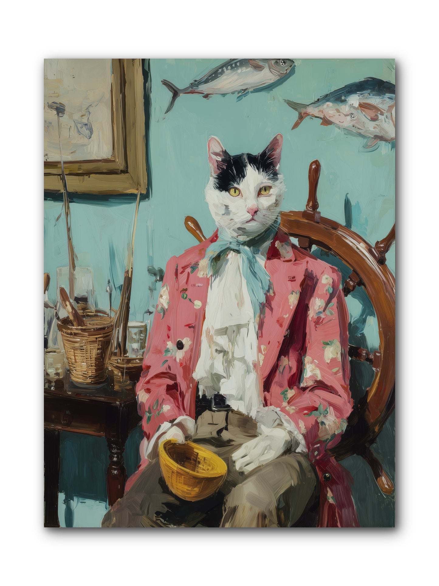 Whisker Fisher -- Wrapped Canvas 9x12