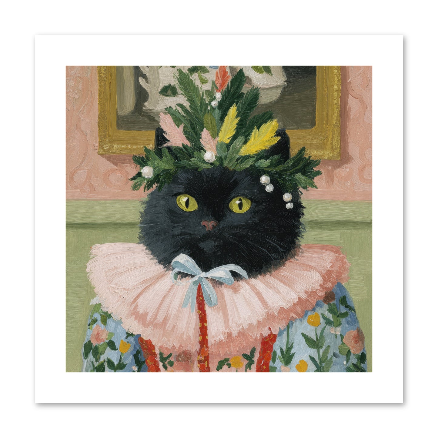 Whiskers & Wonder Waiting -- Paper Print 10x10