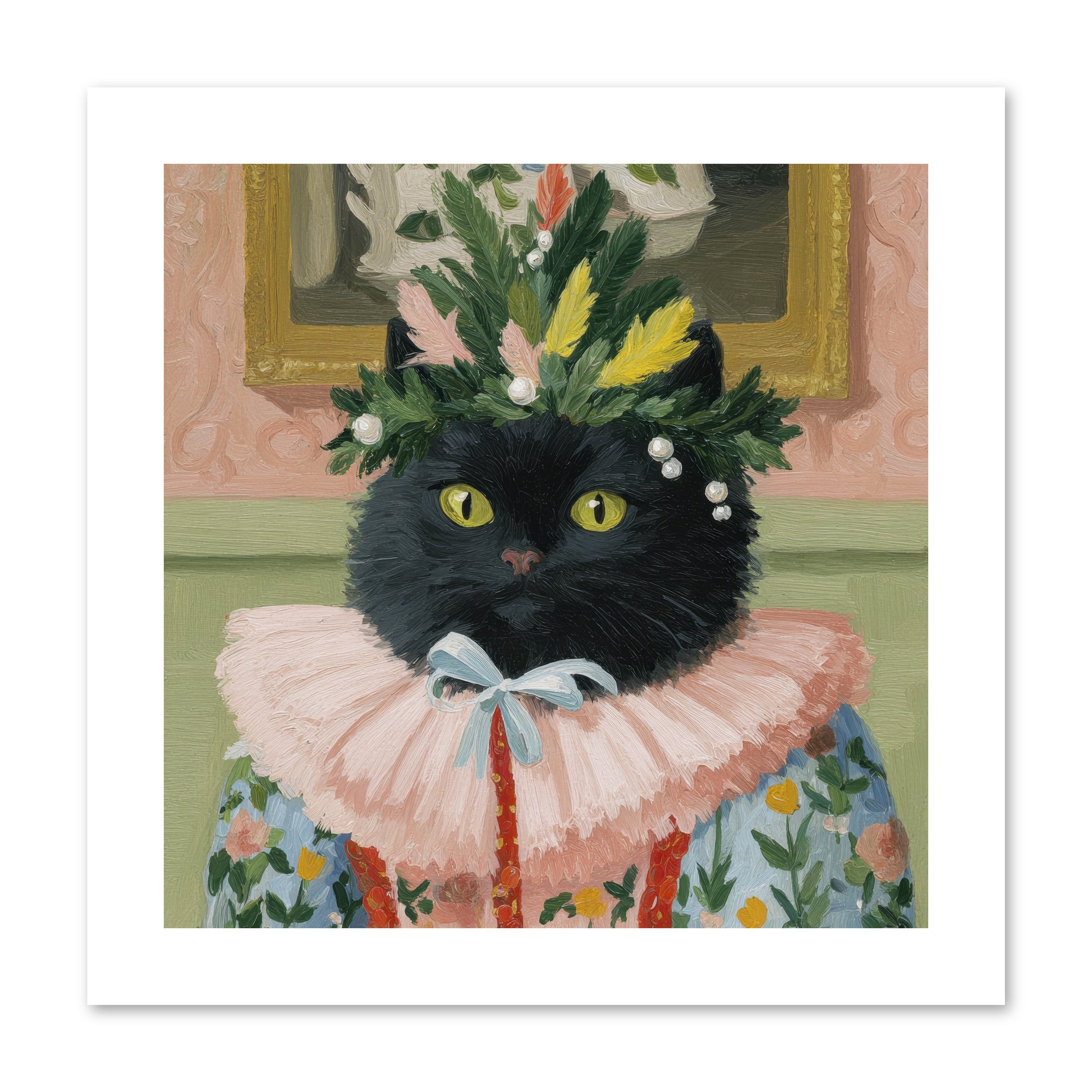 Whiskers & Wonder Waiting -- Paper Print 10x10