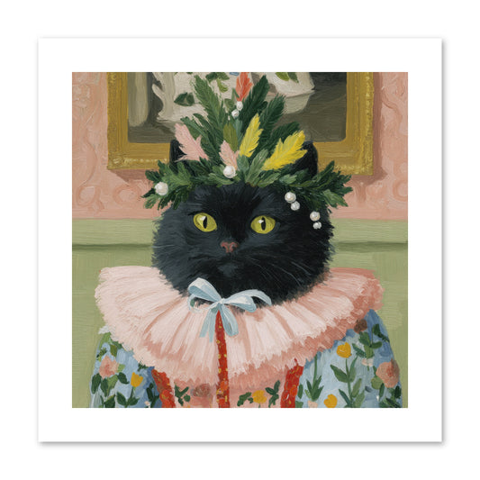 Whiskers & Wonder Waiting -- Paper Print 10x10