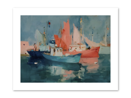 Whisper-Colored Waters -- Paper Print 12x9