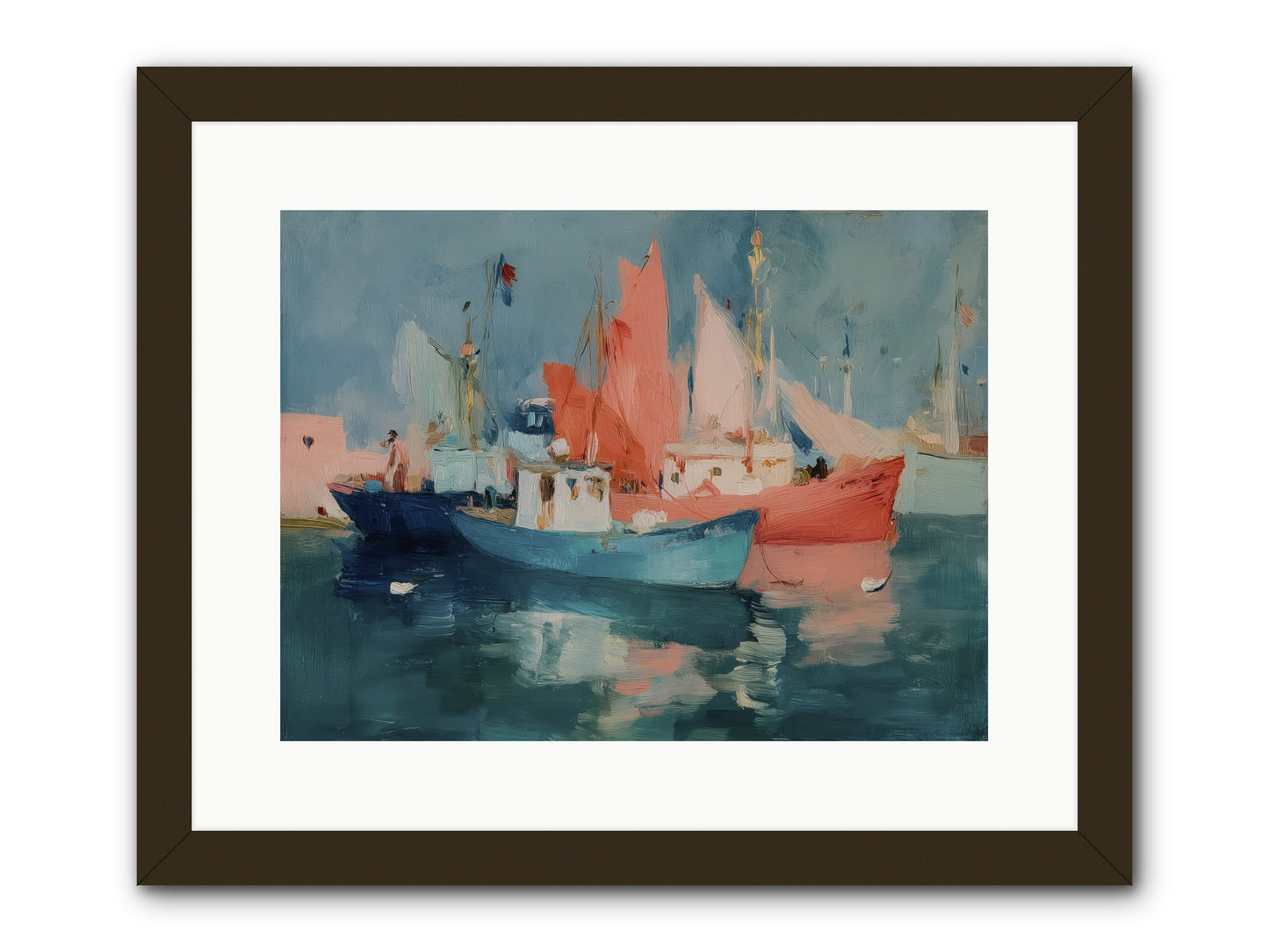 Whisper-Colored Waters -- Framed Print - Black 16x12