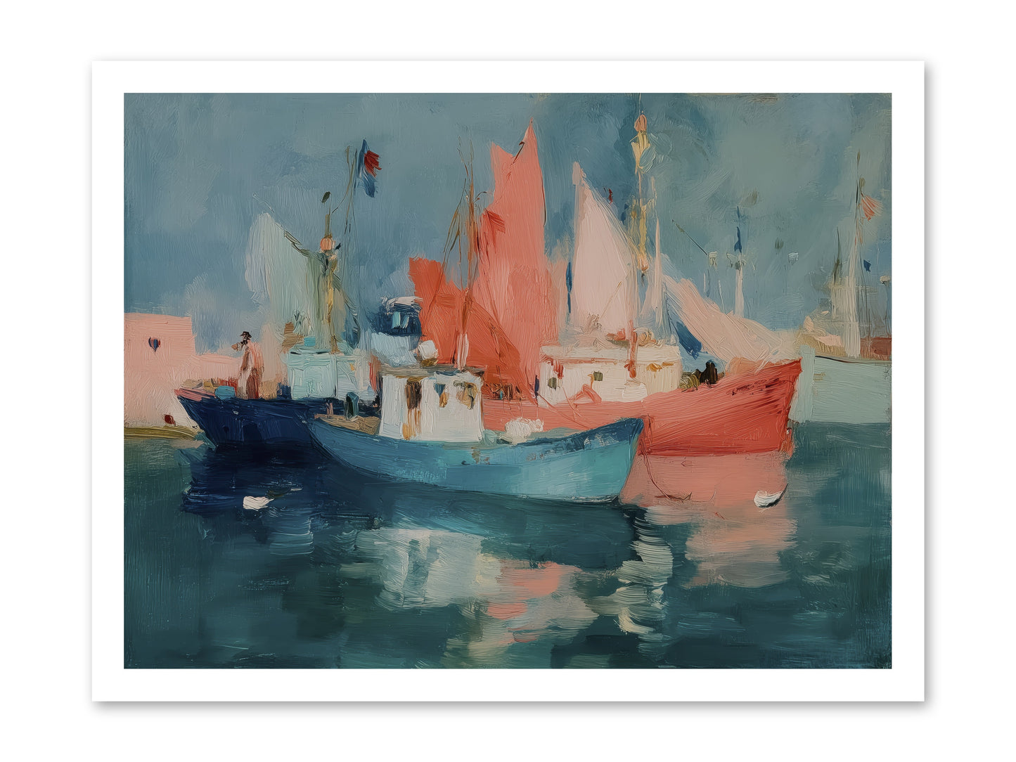 Whisper-Colored Waters -- Loose Canvas Print 24x18
