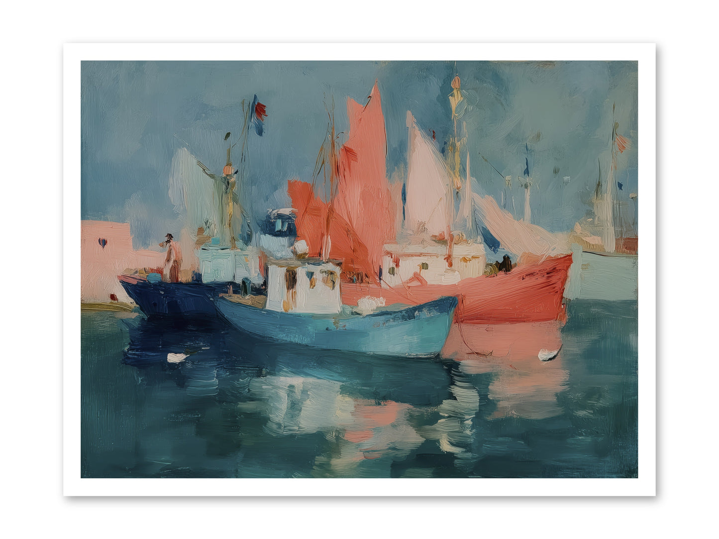 Whisper-Colored Waters -- Loose Canvas Print 32x24