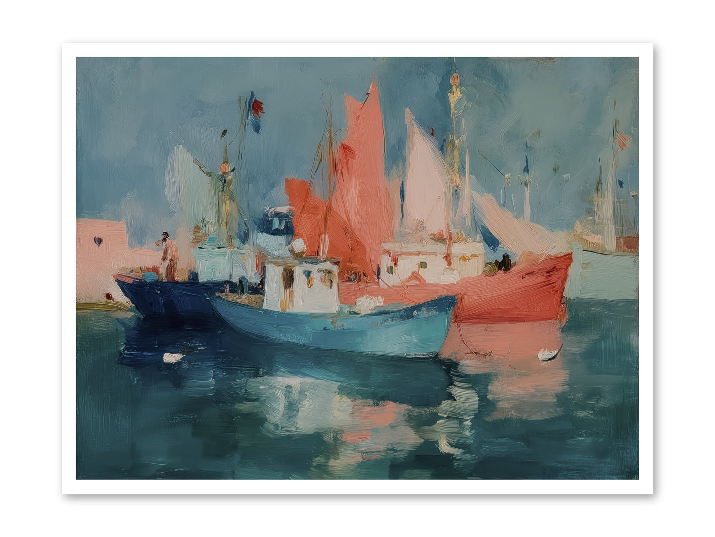 Whisper-Colored Waters -- Loose Canvas Print 40x30