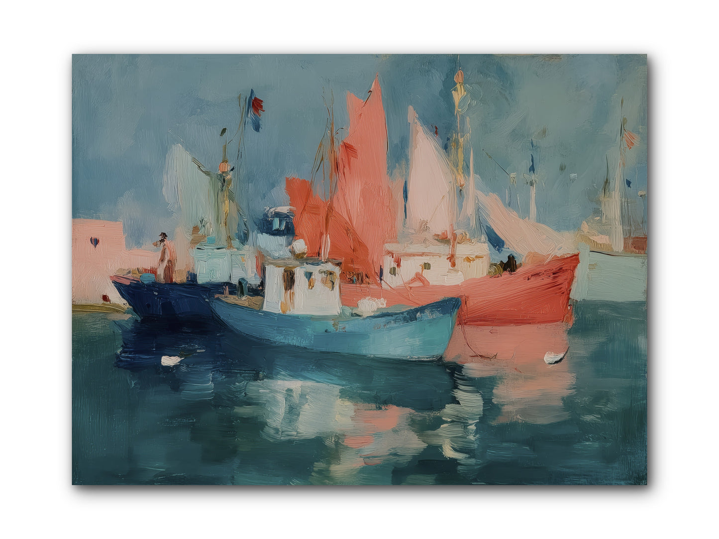 Whisper-Colored Waters -- Wrapped Canvas 12x9