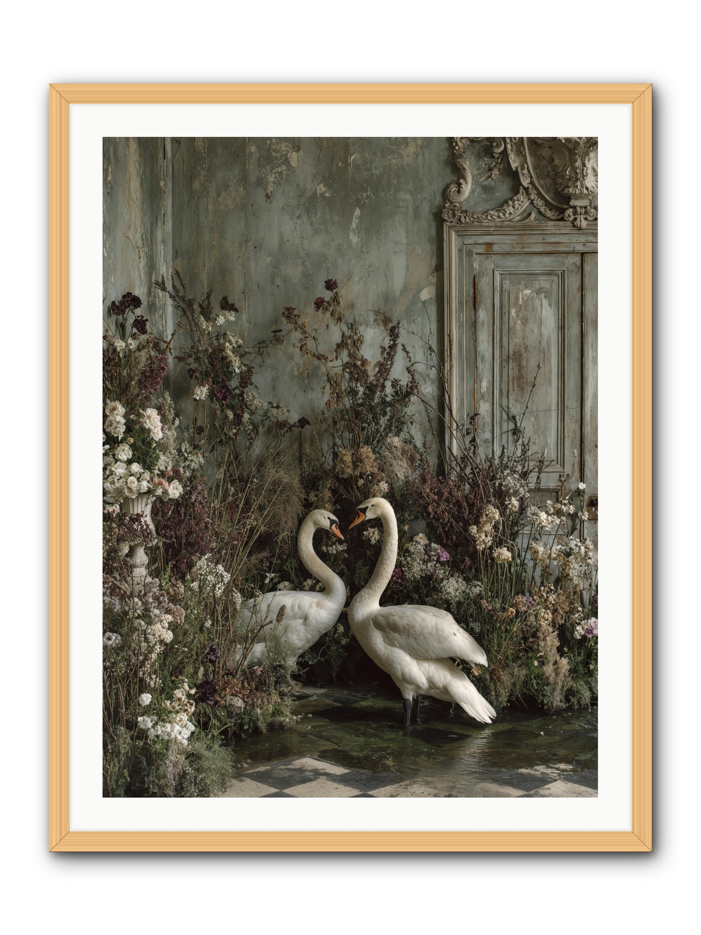 Whispered Affections -- Framed Print - Natural 30x40