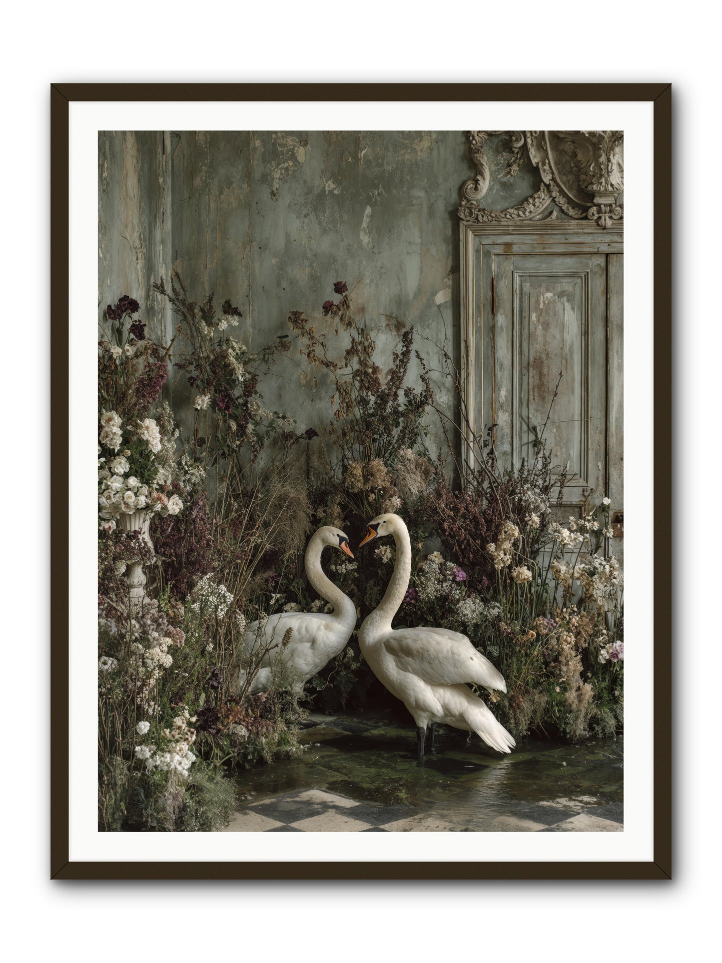 Whispered Affections -- Framed Print - Black 36x48