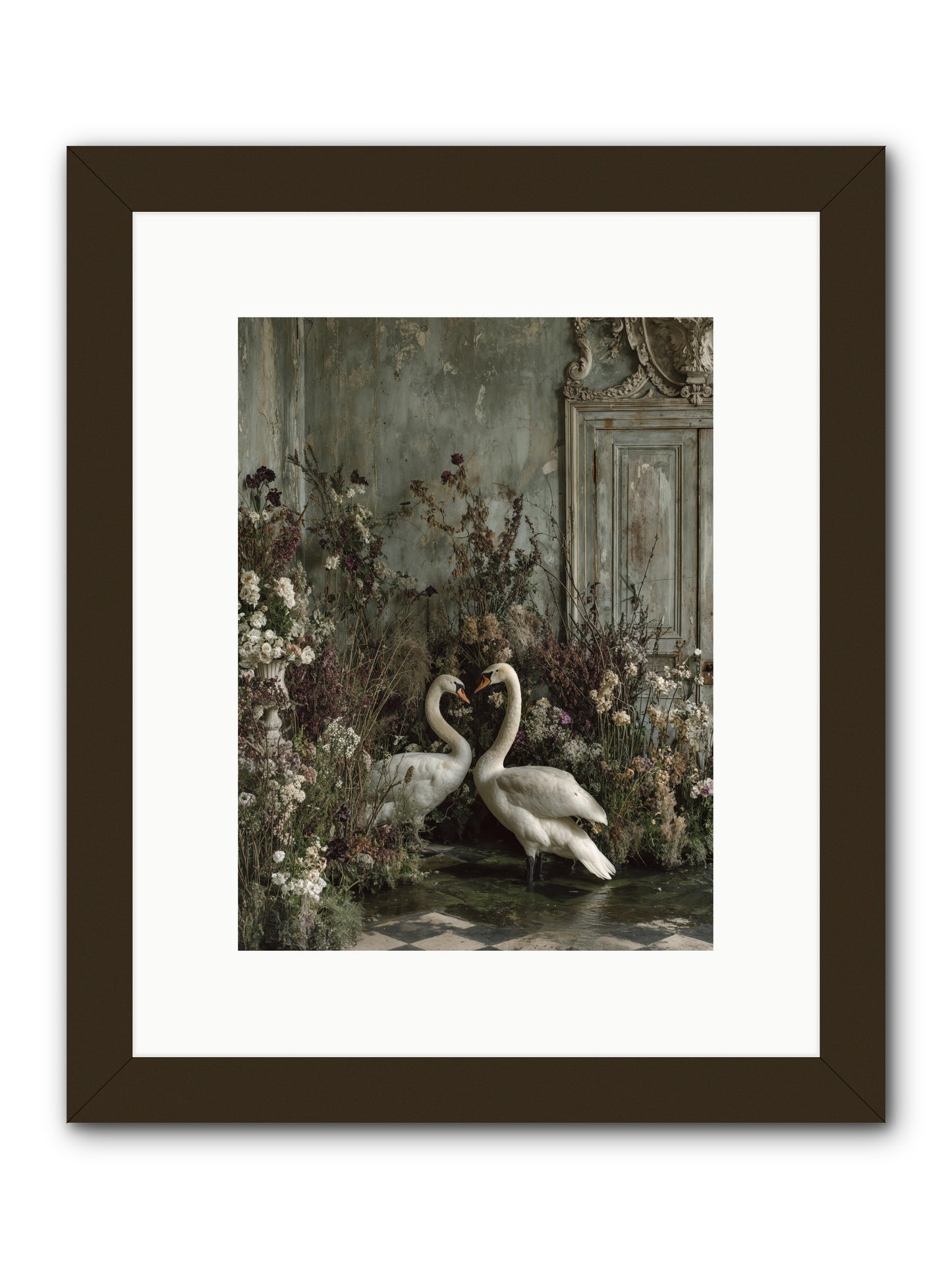 Whispered Affections -- Framed Print - Black 9x12