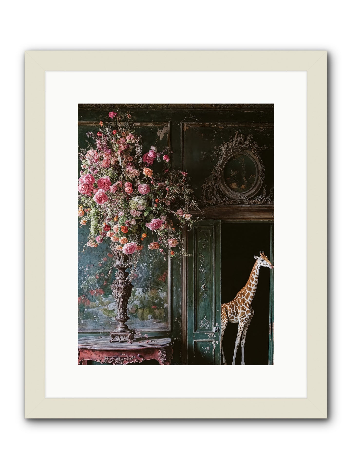 Whispered Entrance -- Framed Print - White 12x16