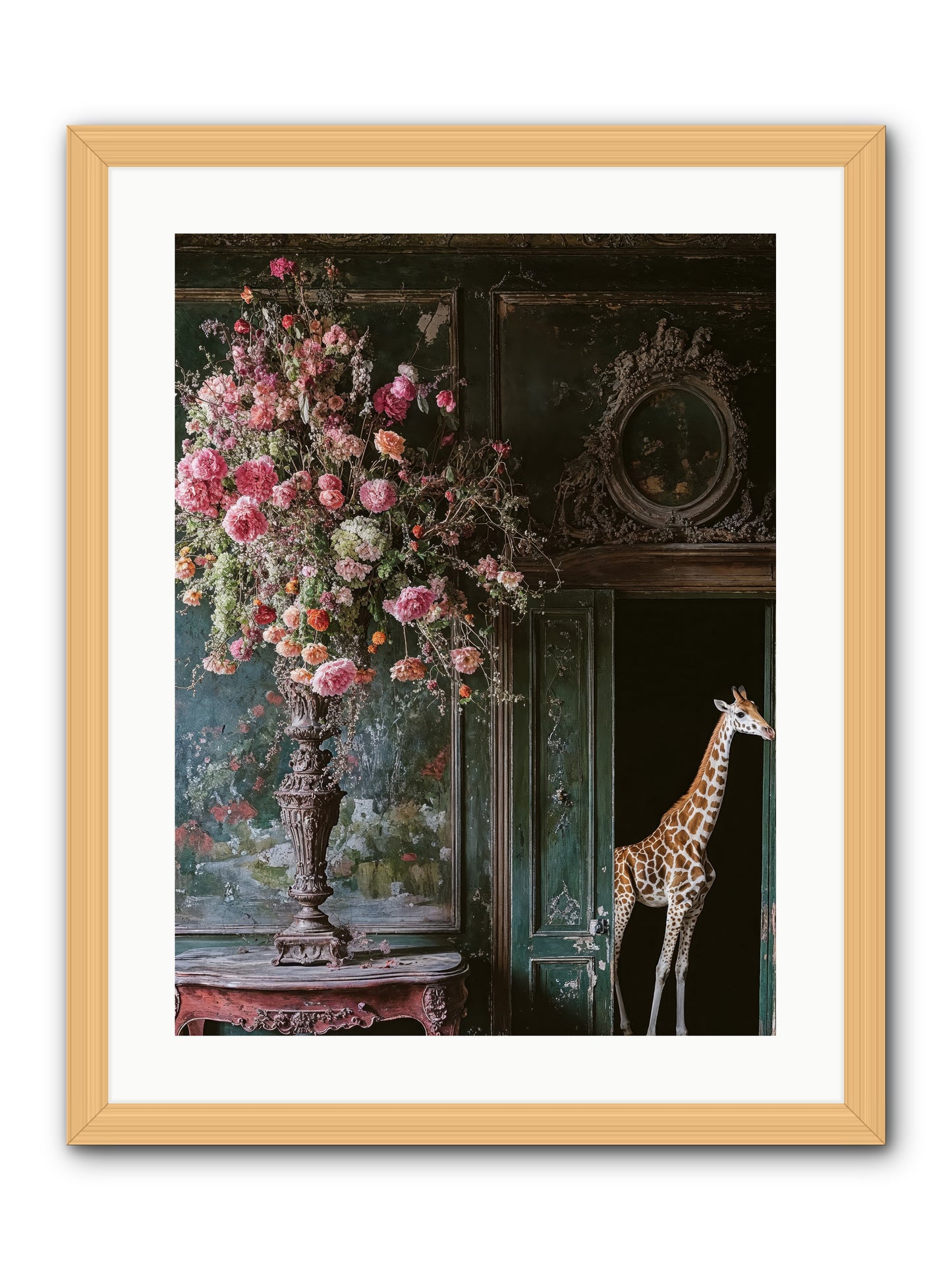 Whispered Entrance -- Framed Print - Natural 18x24