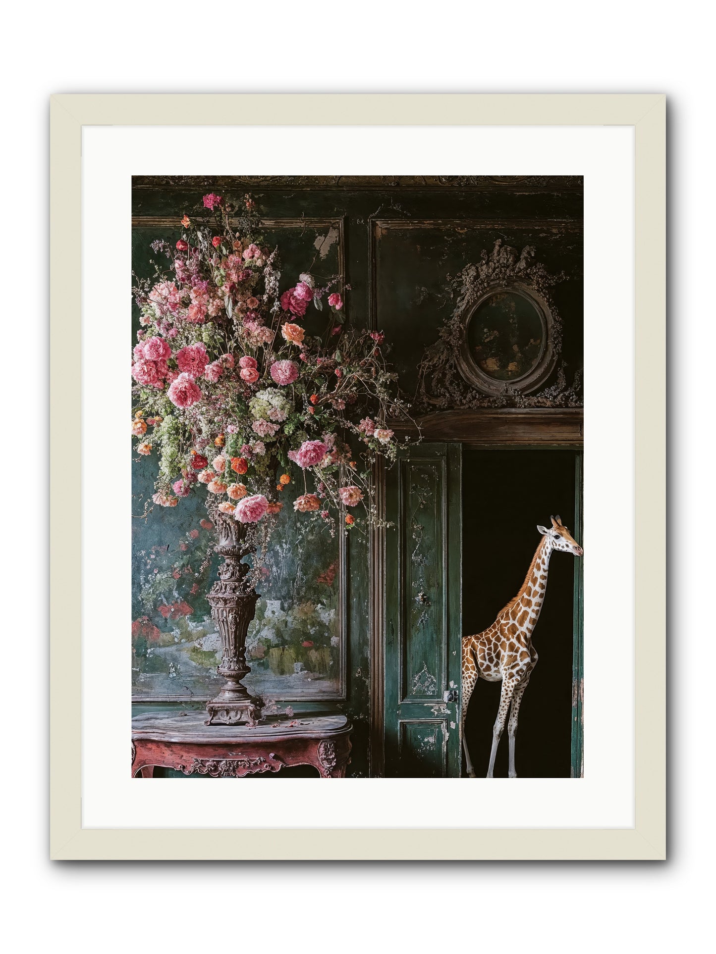 Whispered Entrance -- Framed Print - White 18x24
