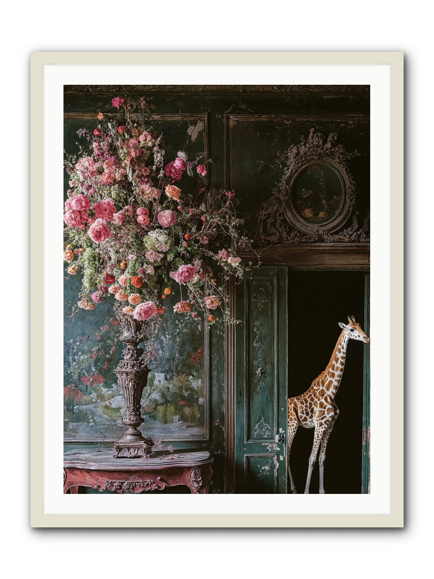Whispered Entrance -- Framed Print - White 30x40