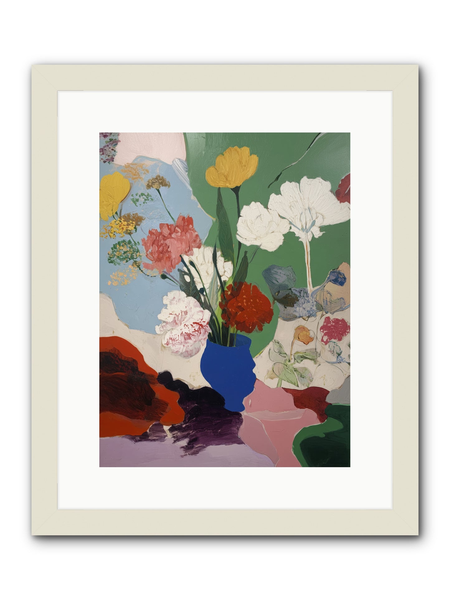 Whispered Journeys -- Framed Print - White 12x16