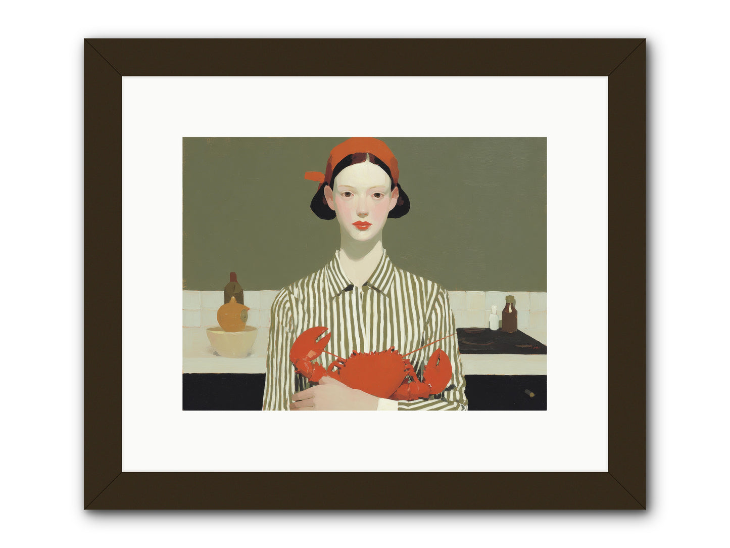 Whispered Lines -- Framed Print - Black 12x9