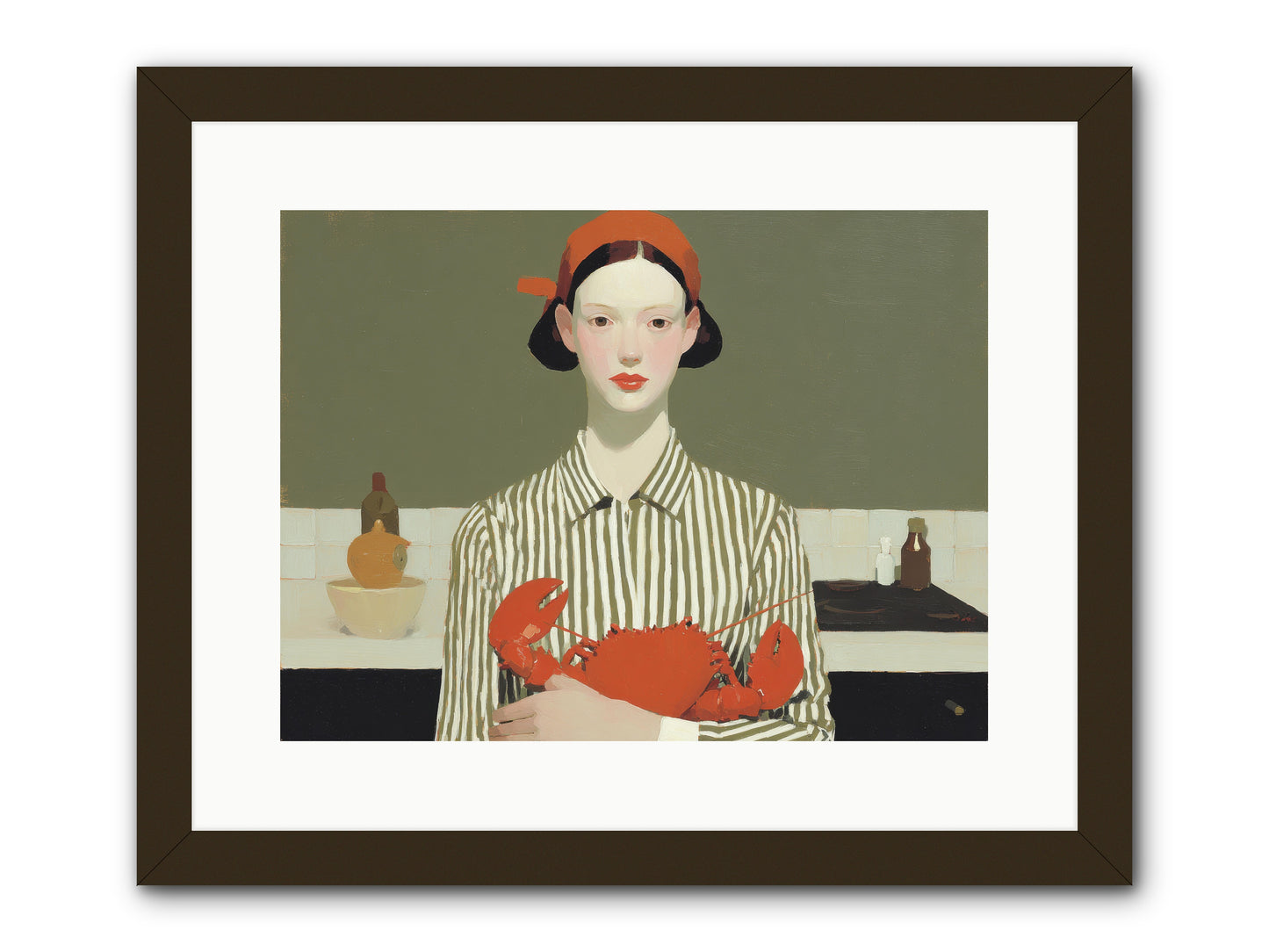 Whispered Lines -- Framed Print - Black 16x12