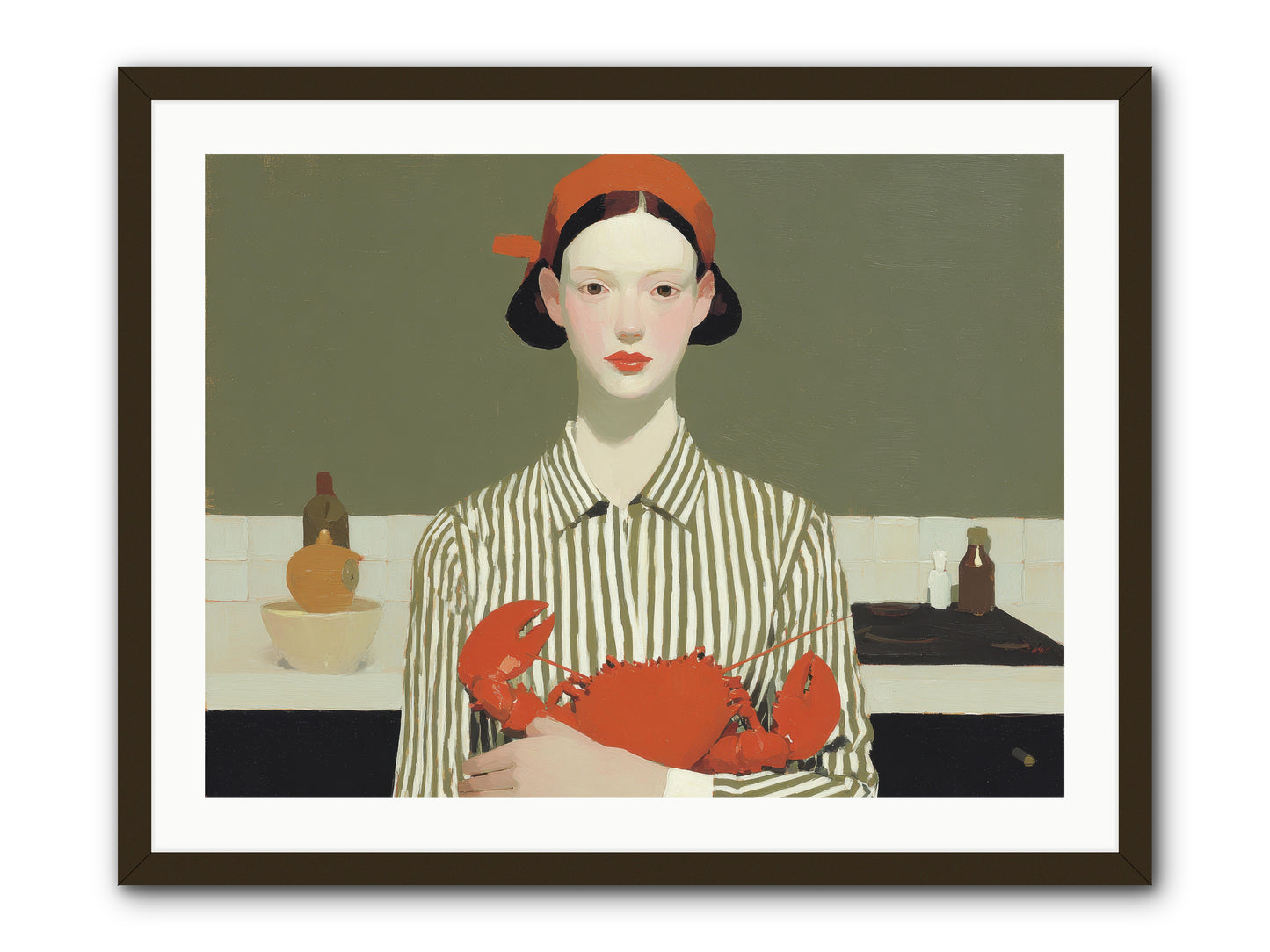 Whispered Lines -- Framed Print - Black 32x24