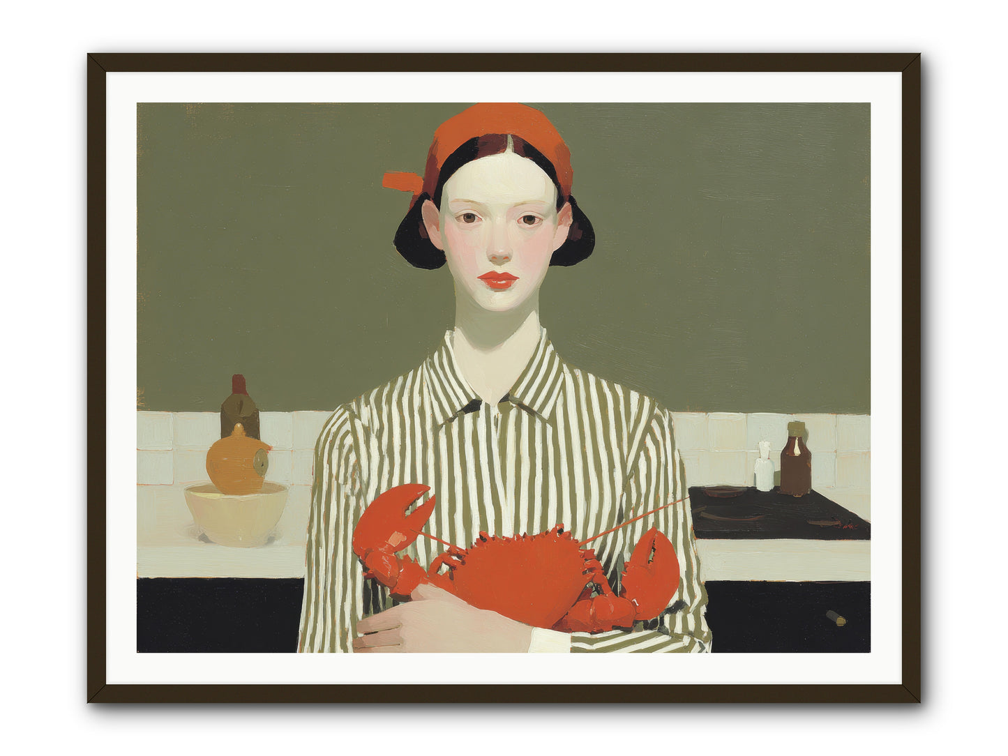 Whispered Lines -- Framed Print - Black 48x36