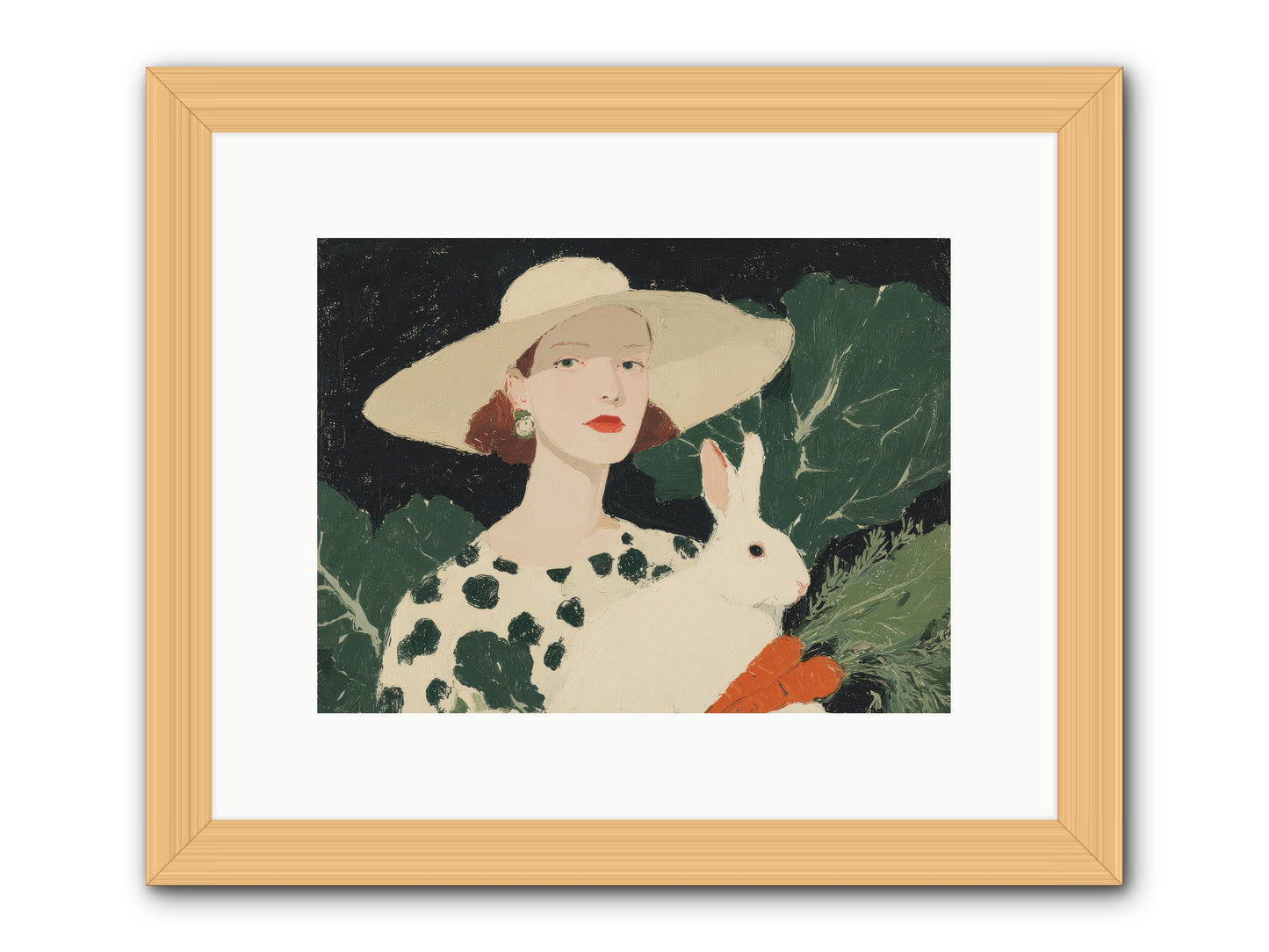 Whispered Promises -- Framed Print - Natural 12x9