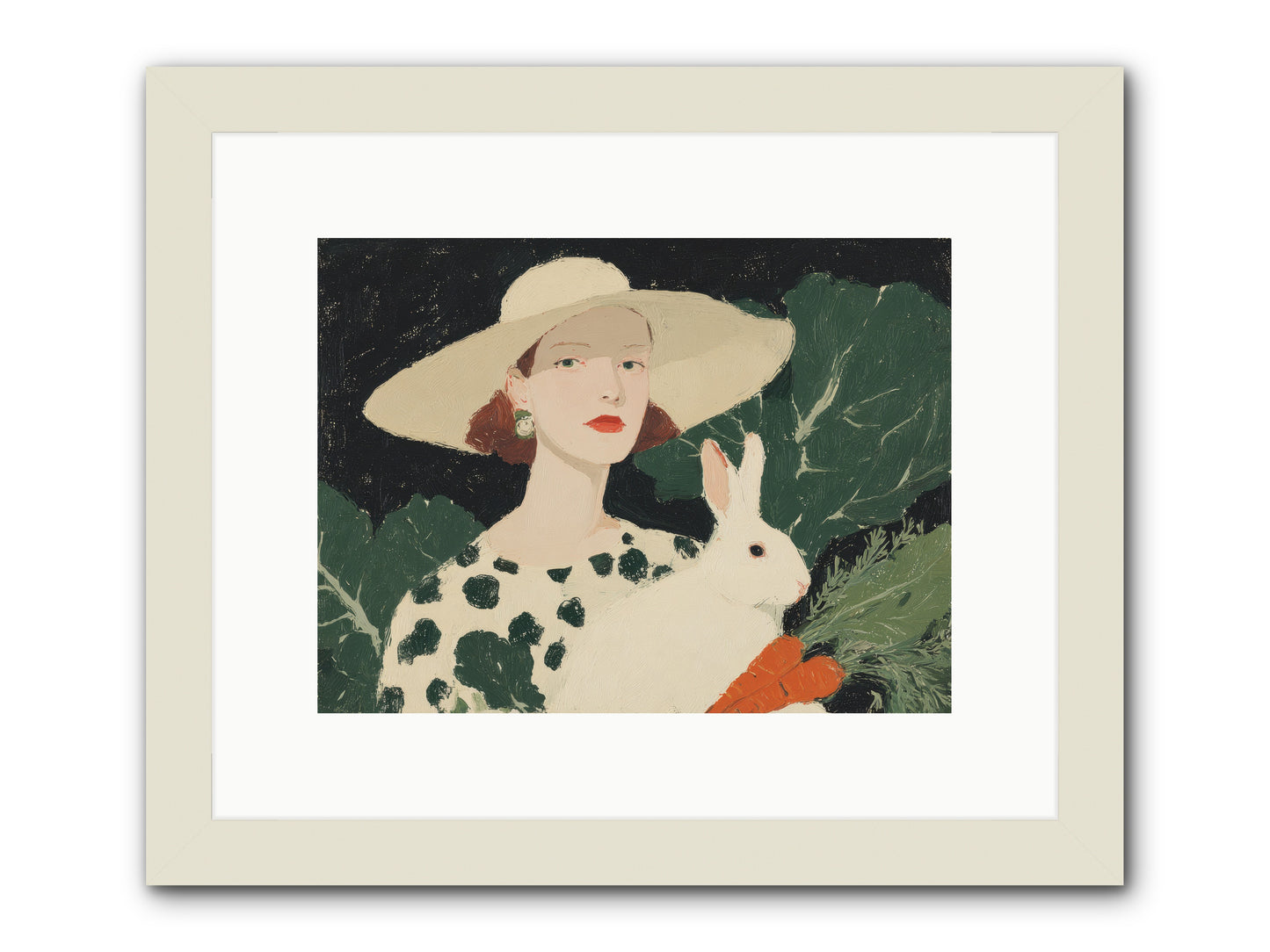 Whispered Promises -- Framed Print - White 12x9