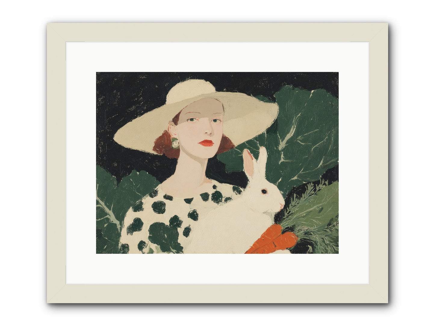 Whispered Promises -- Framed Print - White 16x12