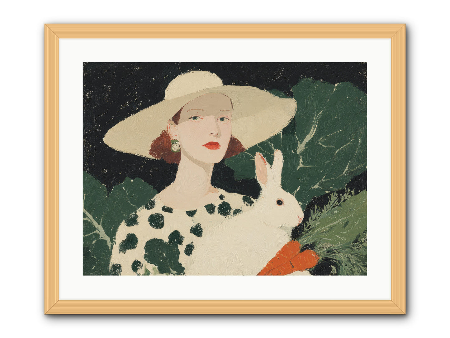Whispered Promises -- Framed Print - Natural 24x18