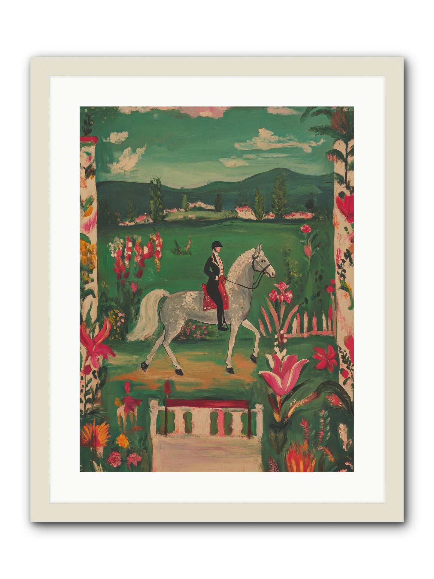 Whispering Field Notes -- Framed Print - White 18x24