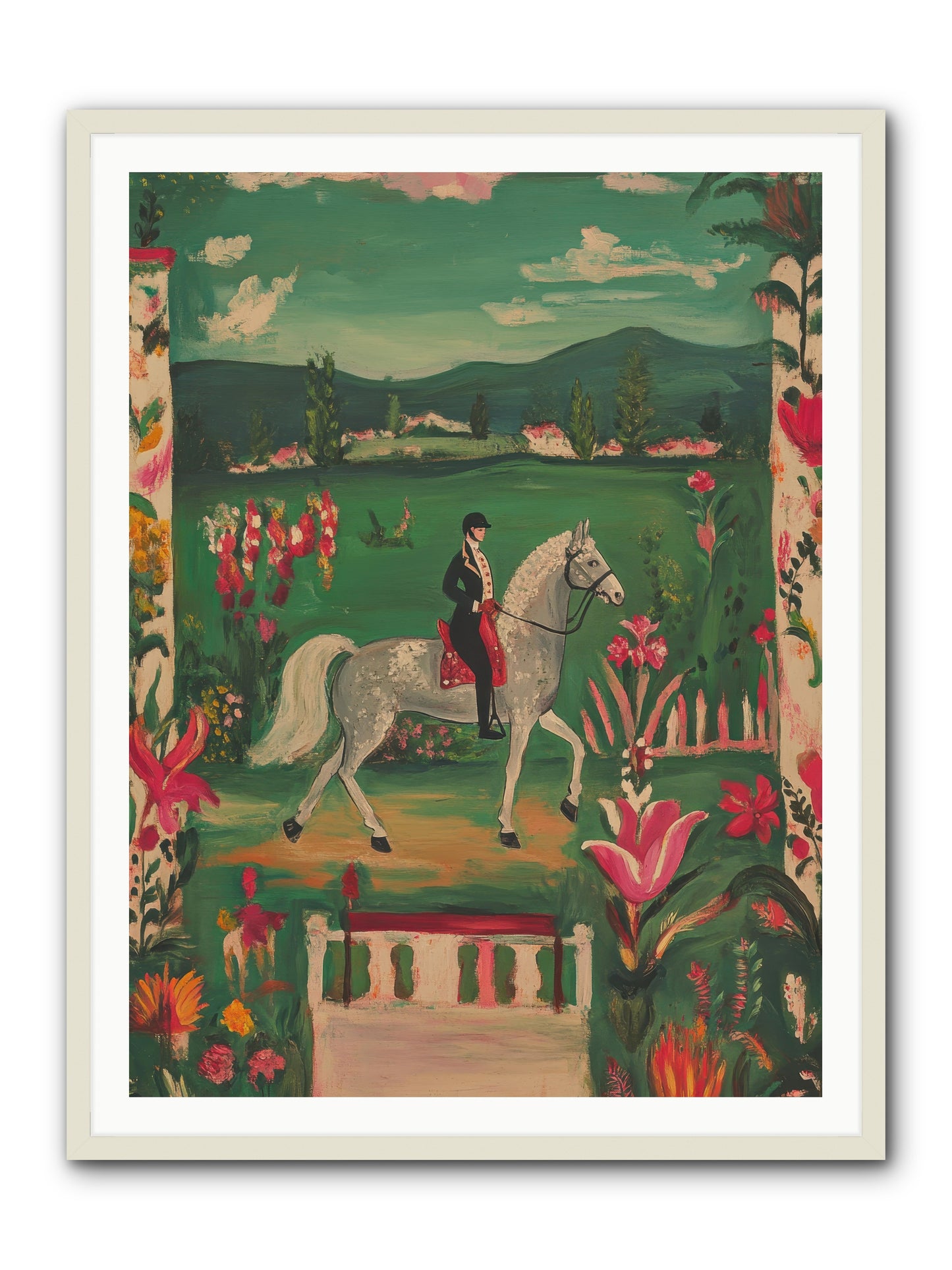 Whispering Field Notes -- Framed Print - White 36x48
