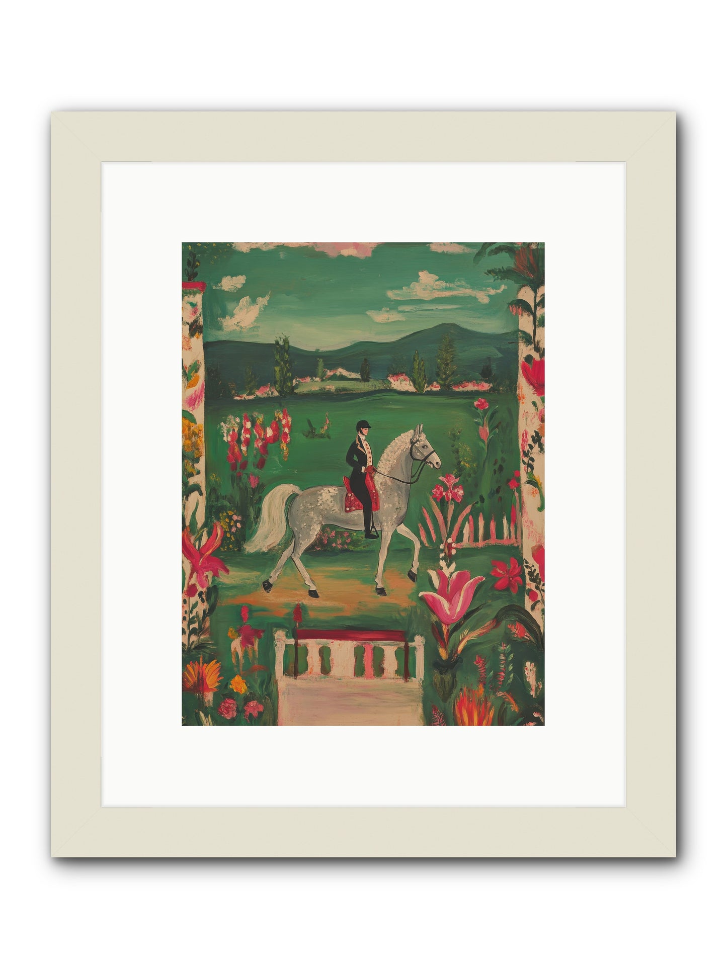 Whispering Field Notes -- Framed Print - White 9x12