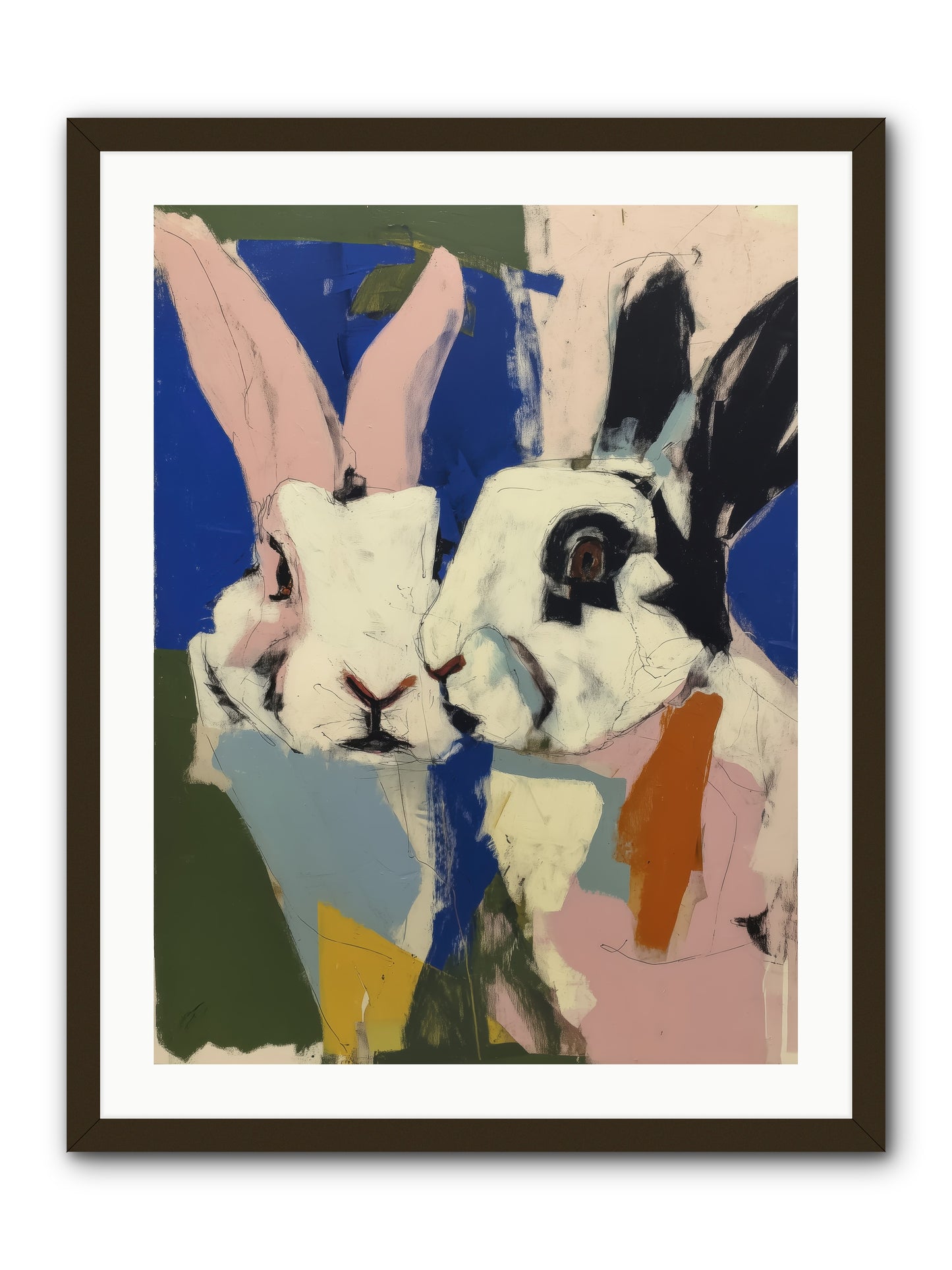 Whispering Nuzzle -- Framed Print - Black 24x32