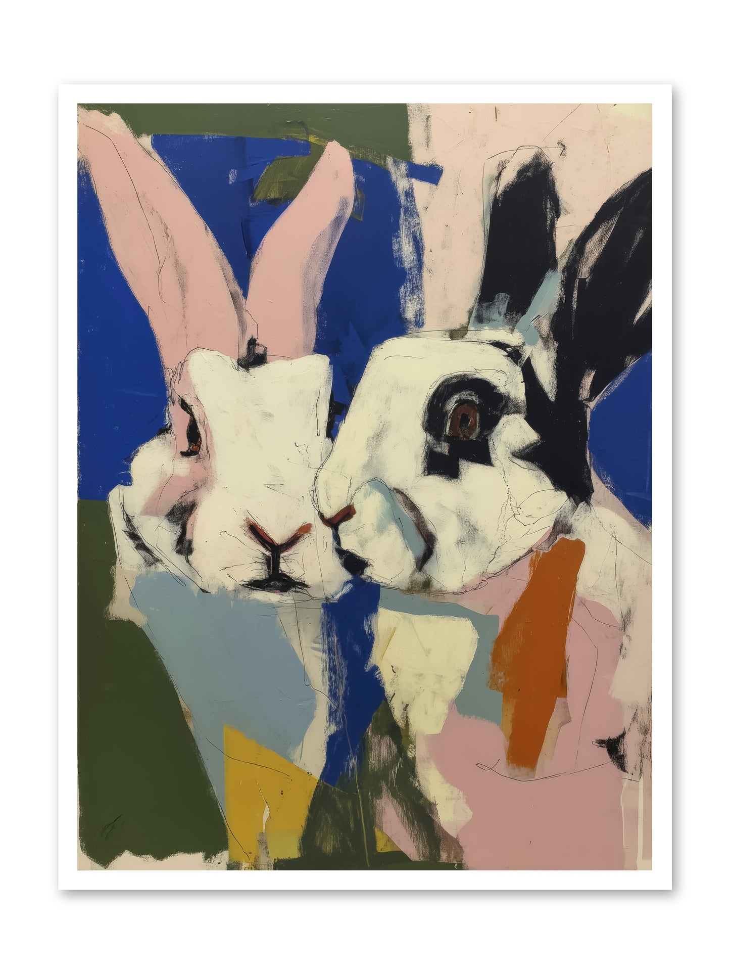Whispering Nuzzle -- Loose Canvas Print 30x40