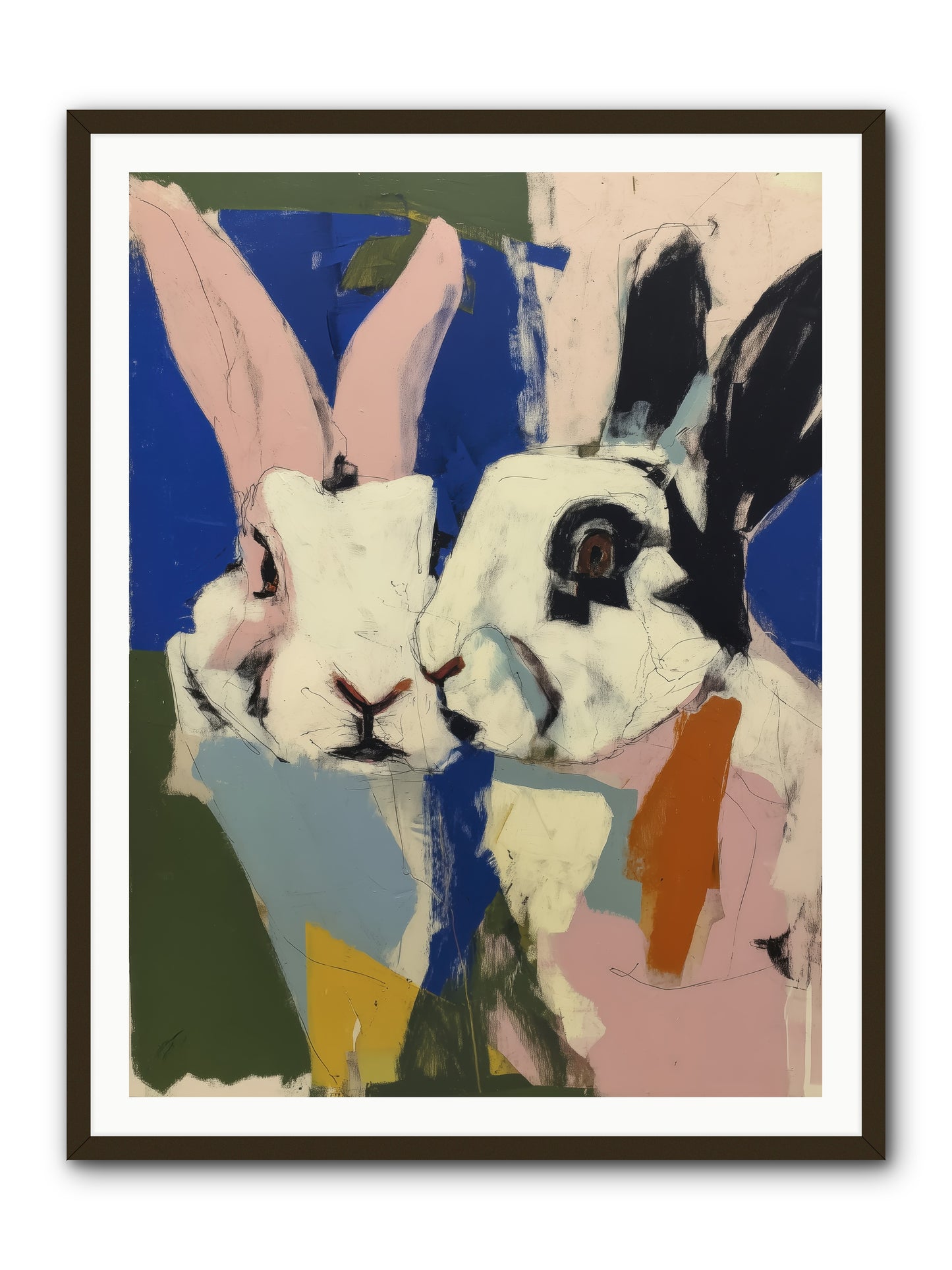 Whispering Nuzzle -- Framed Print - Black 36x48
