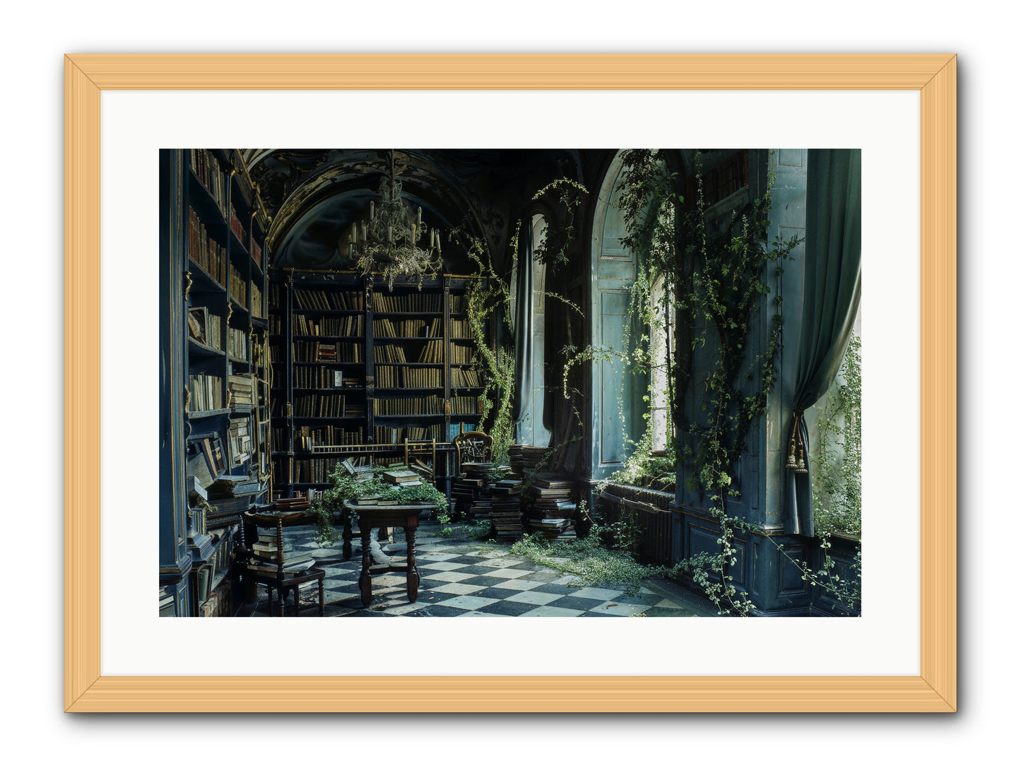 Whispering Pines -- Framed Print - Natural 24x16