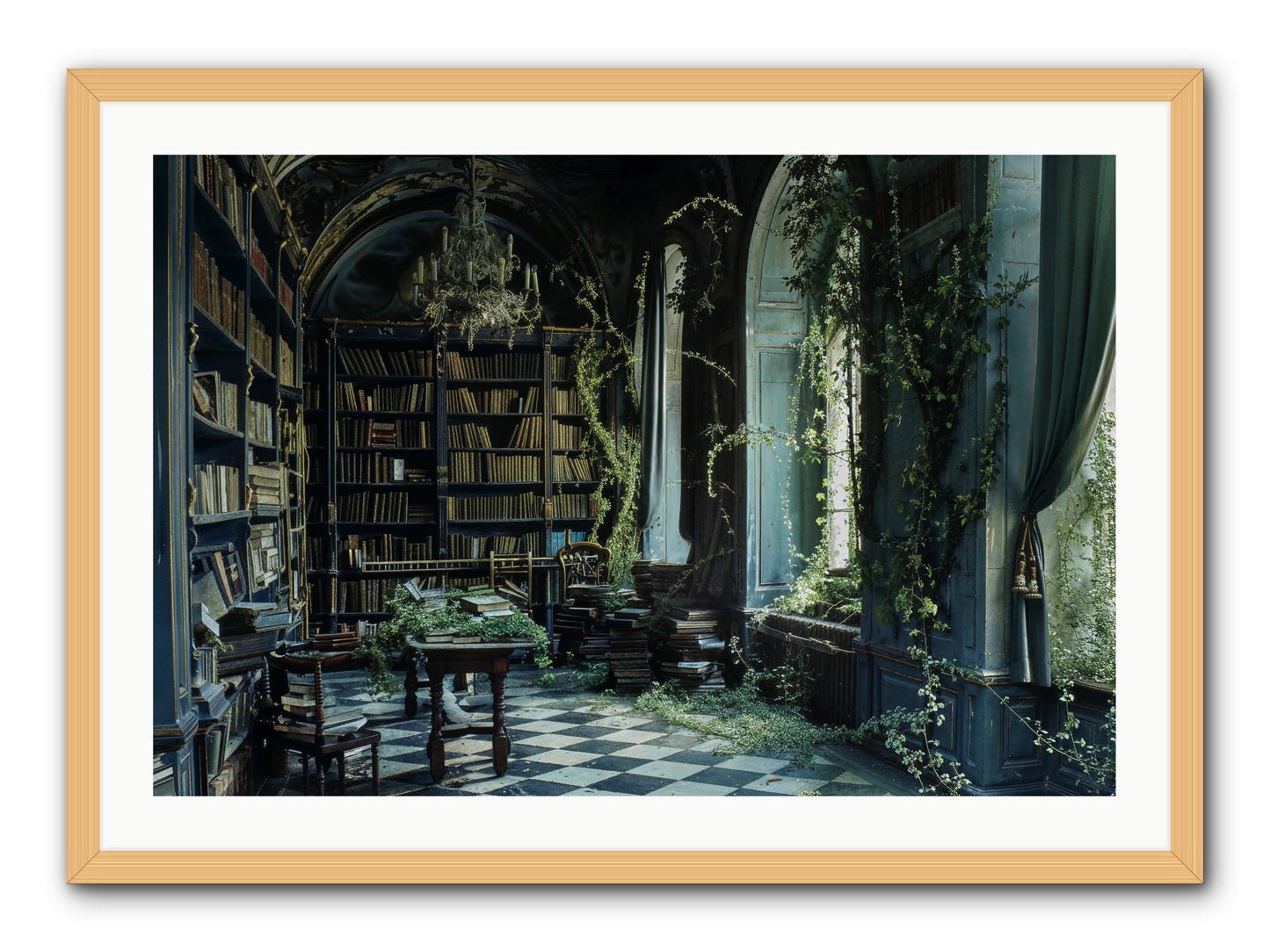 Whispering Pines -- Framed Print - Natural 36x24
