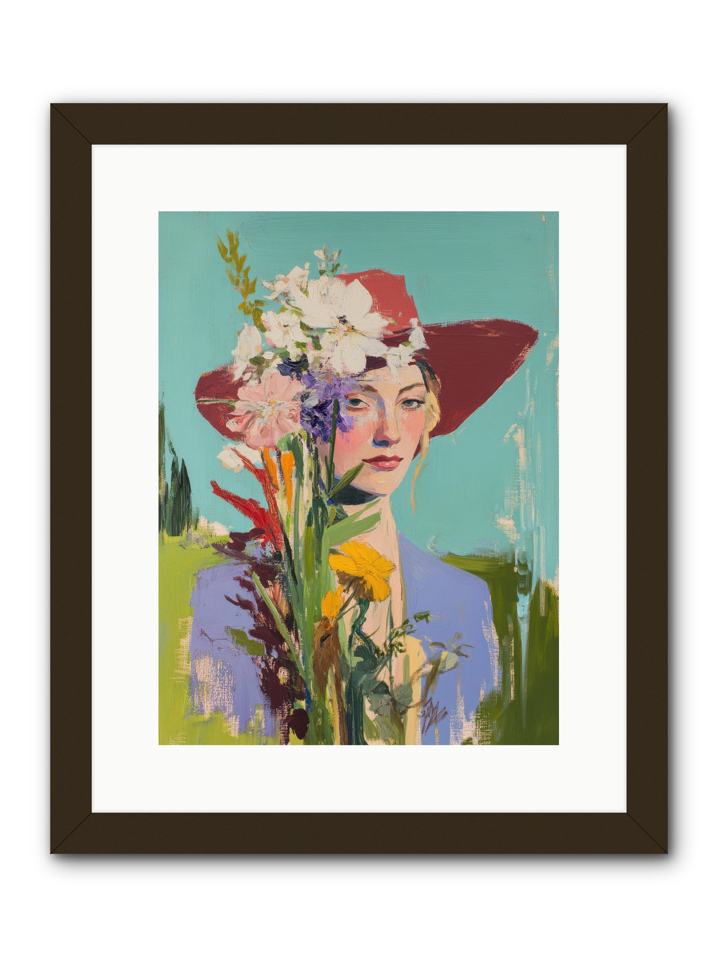 Whispering River -- Framed Print - Black 12x16