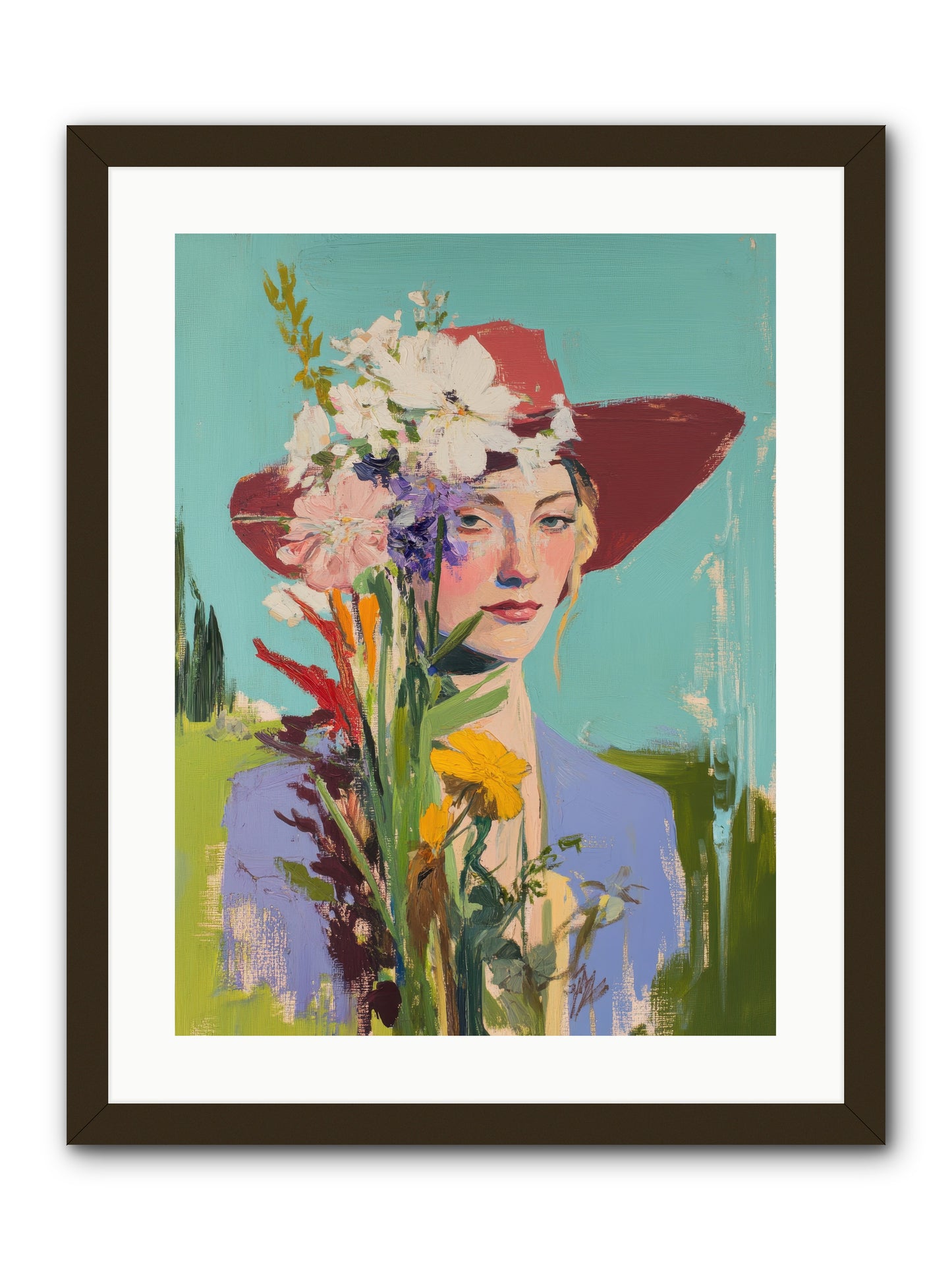 Whispering River -- Framed Print - Black 18x24